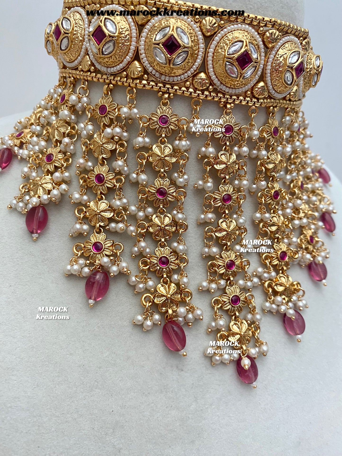 Nayeli Premium Quality Gold Plated statement choker set