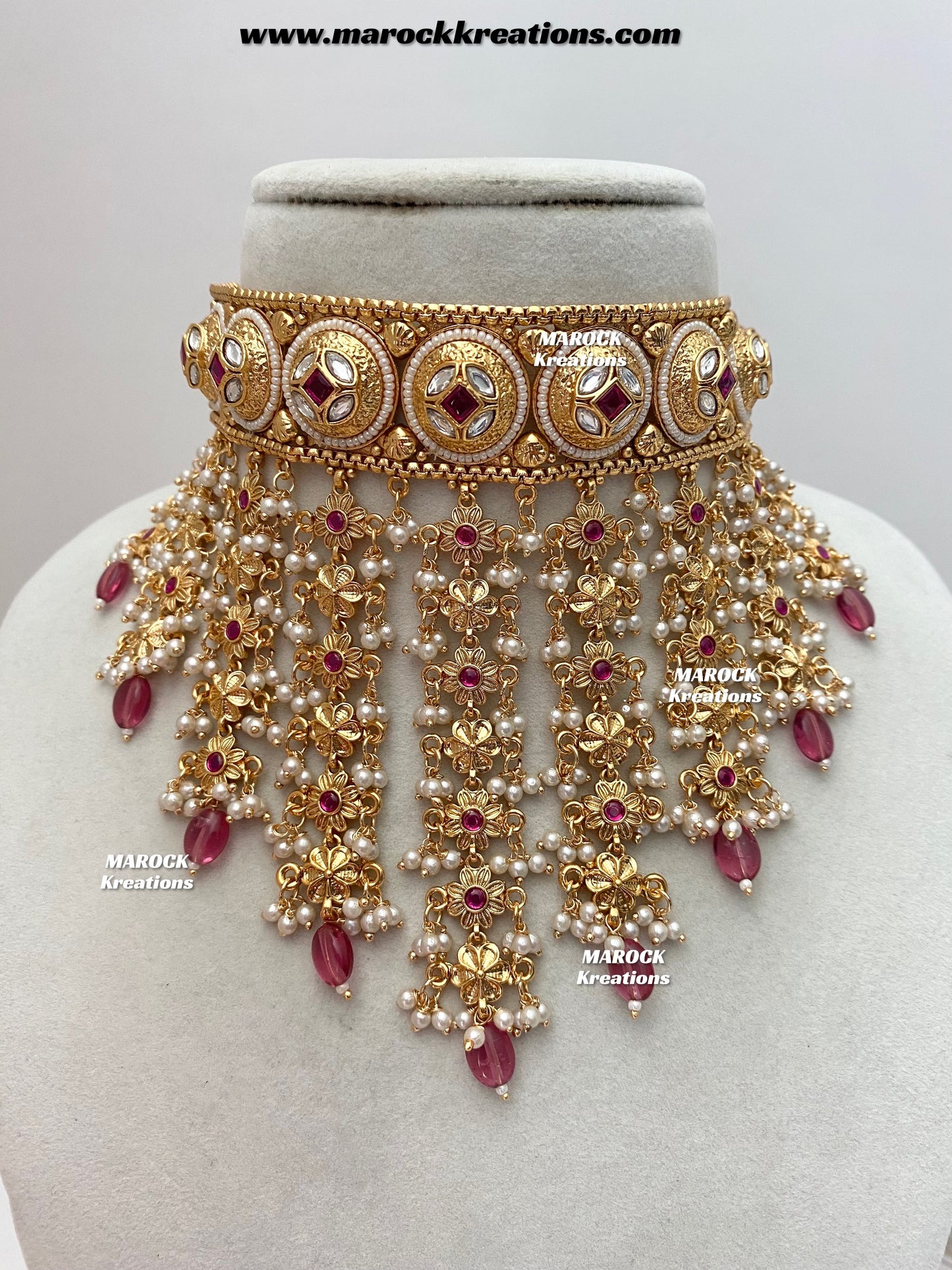 Nayeli Premium Quality Gold Plated statement choker set