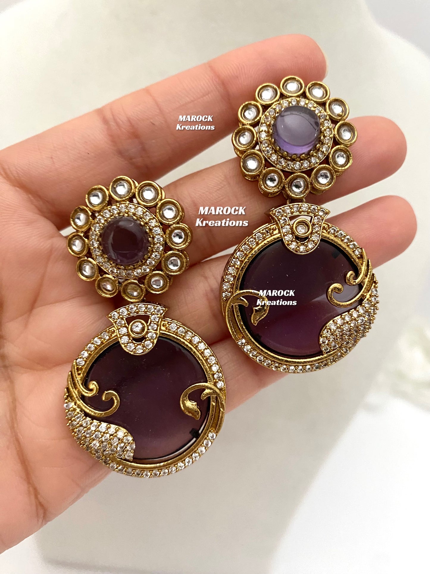 Haniya Sabyasachi inspired Premium Quality Moissanite Kundan Statement Necklace set