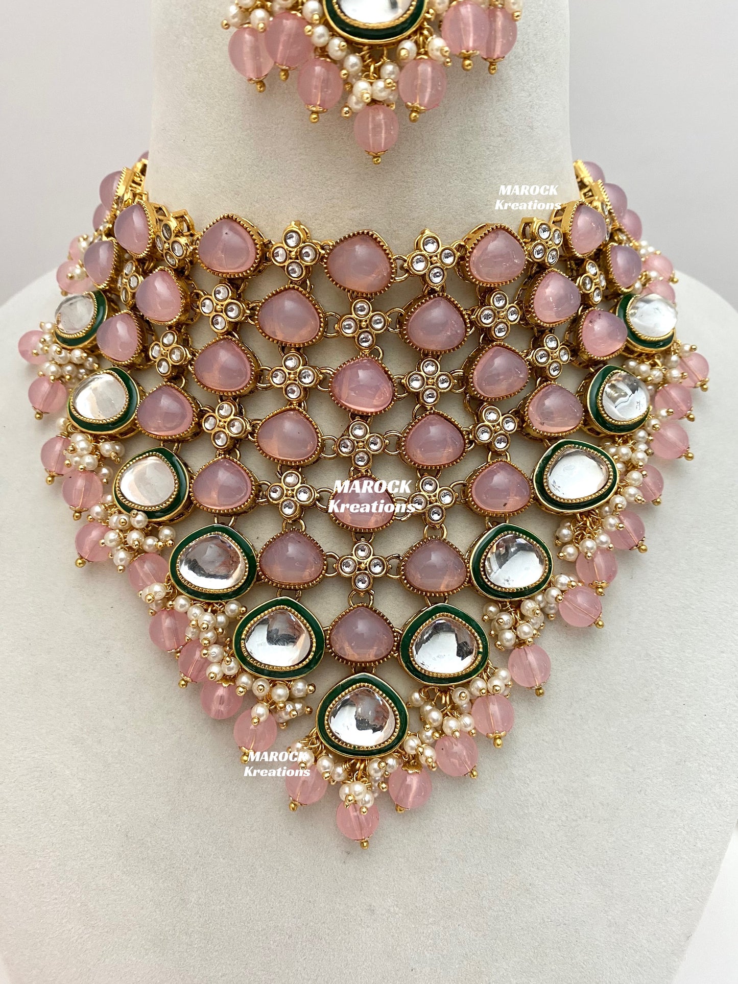 Connie Premium Quality Statement Kundan Necklace/Bridal set