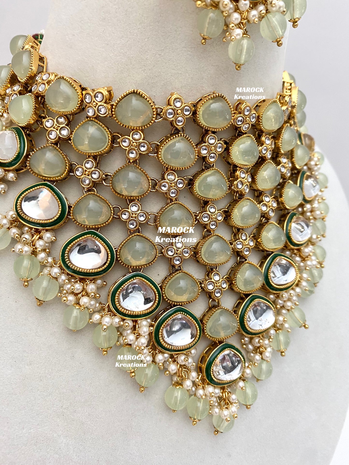 Connie Premium Quality Statement Kundan Necklace/Bridal set