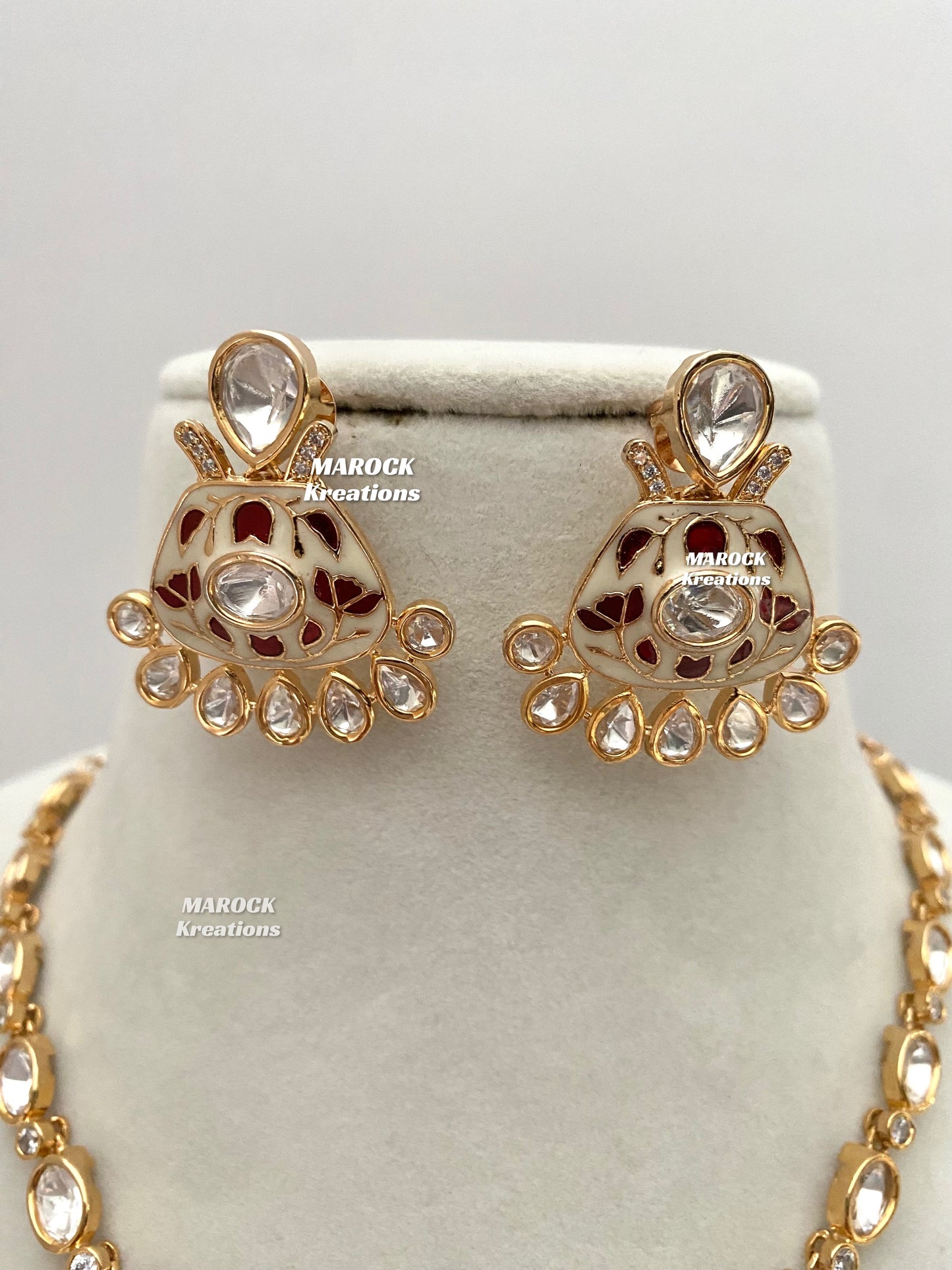 Mia Tyani inspired Premium Quality Kundan Necklace set