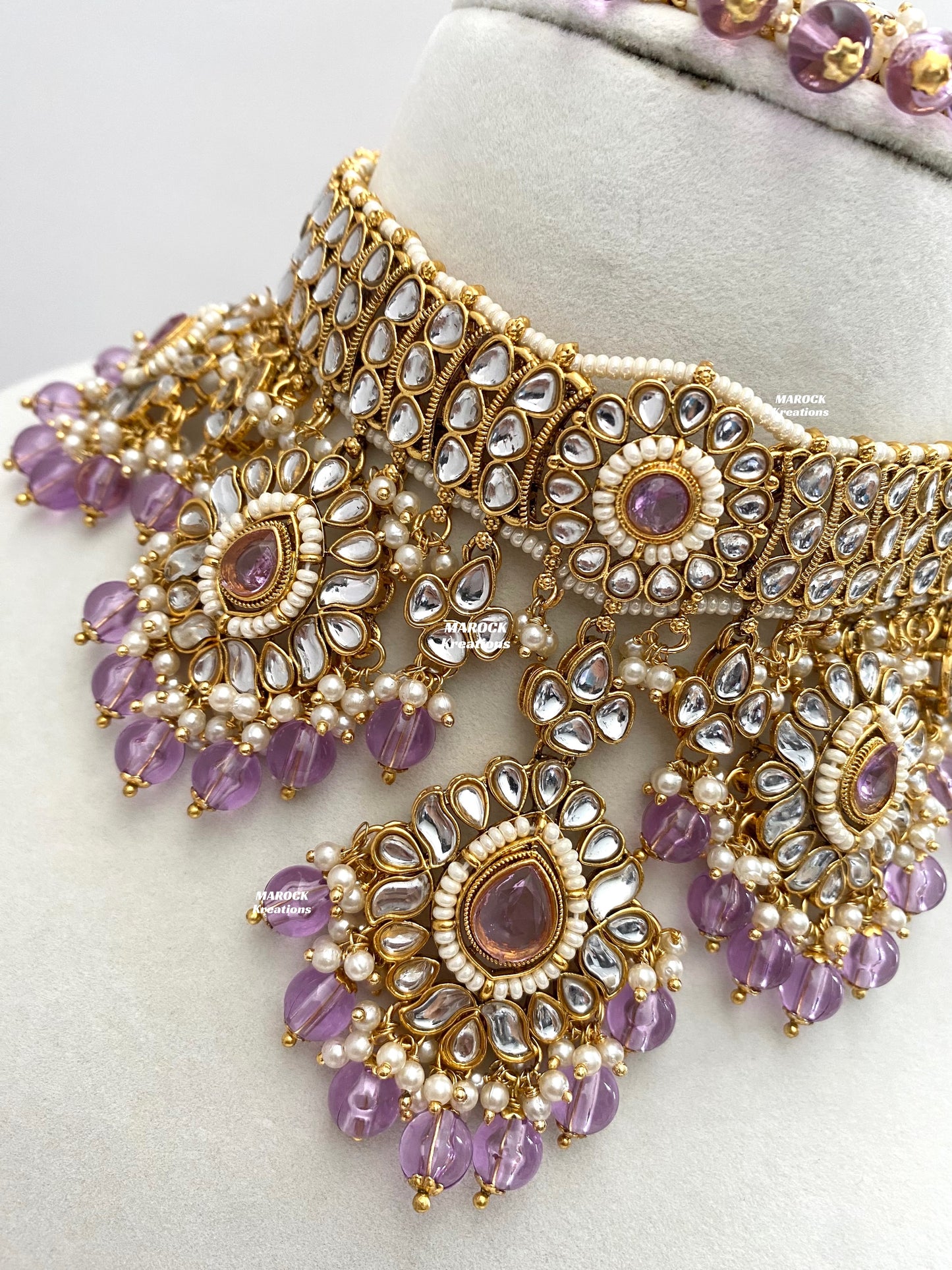 Bhavika Premium Quality Kundan choker/Necklace set