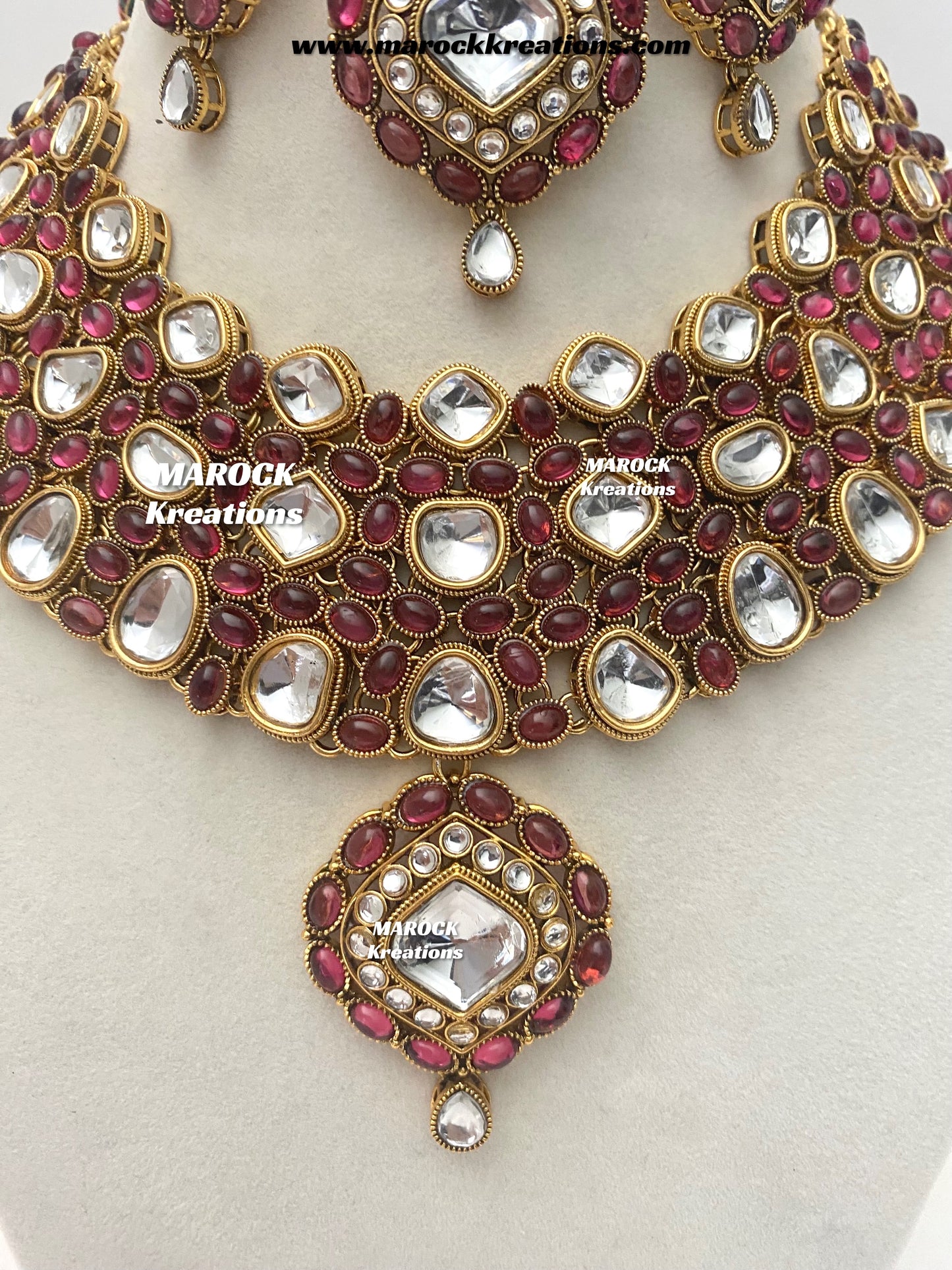 Roksana Sabyasachi inspired Premium Quality Kundan Statement Necklace set