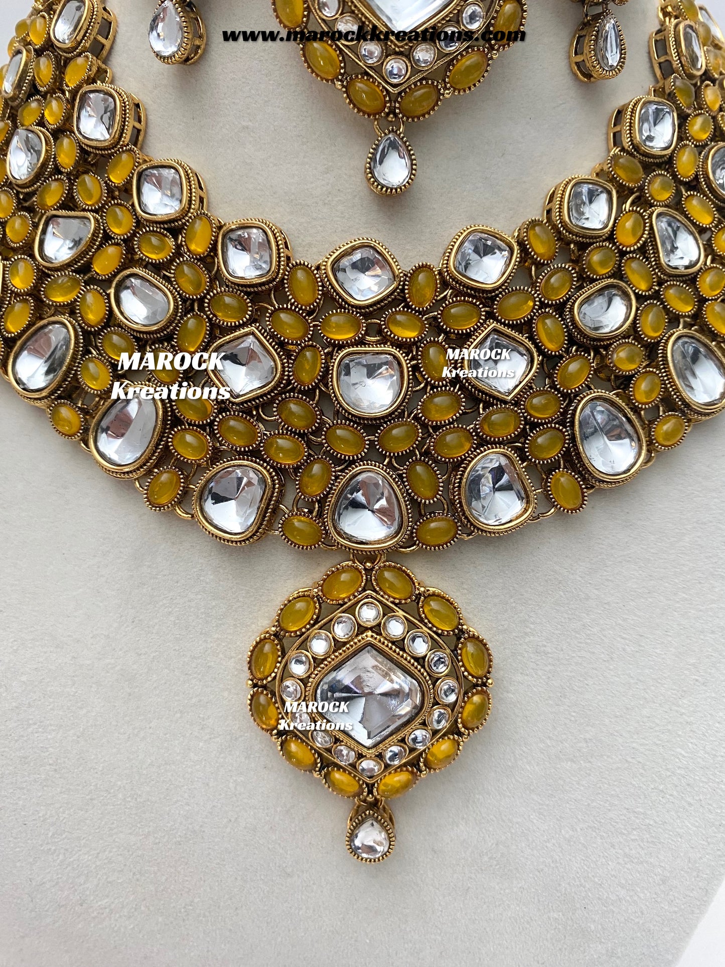 Roksana Sabyasachi inspired Premium Quality Kundan Statement Necklace set