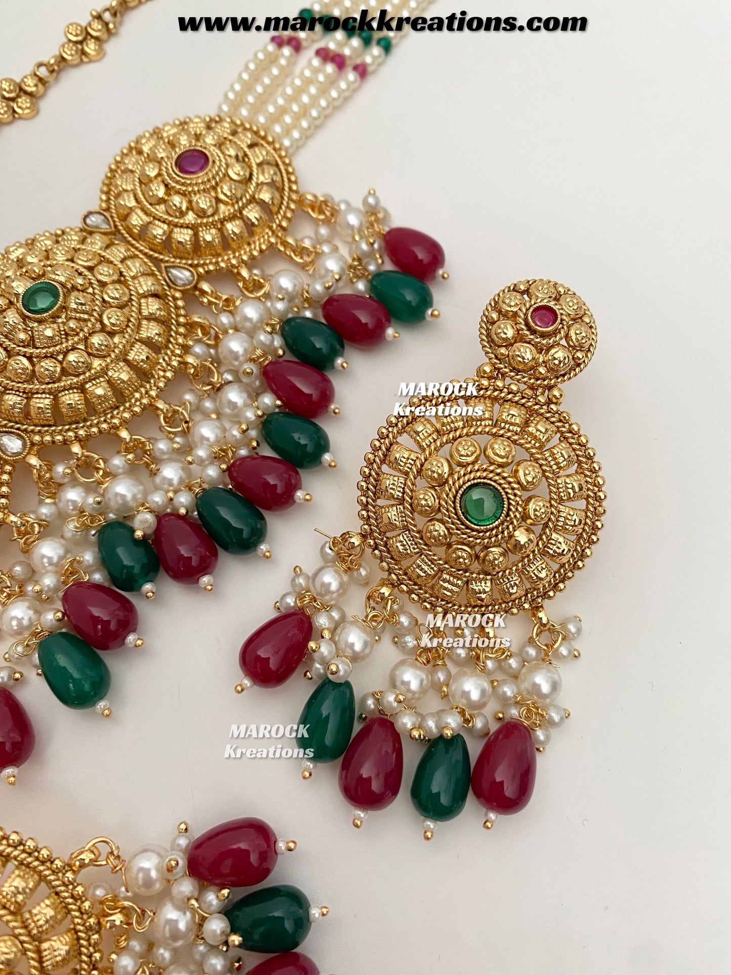 Anuja Premium Quality Gold Plated statement choker set