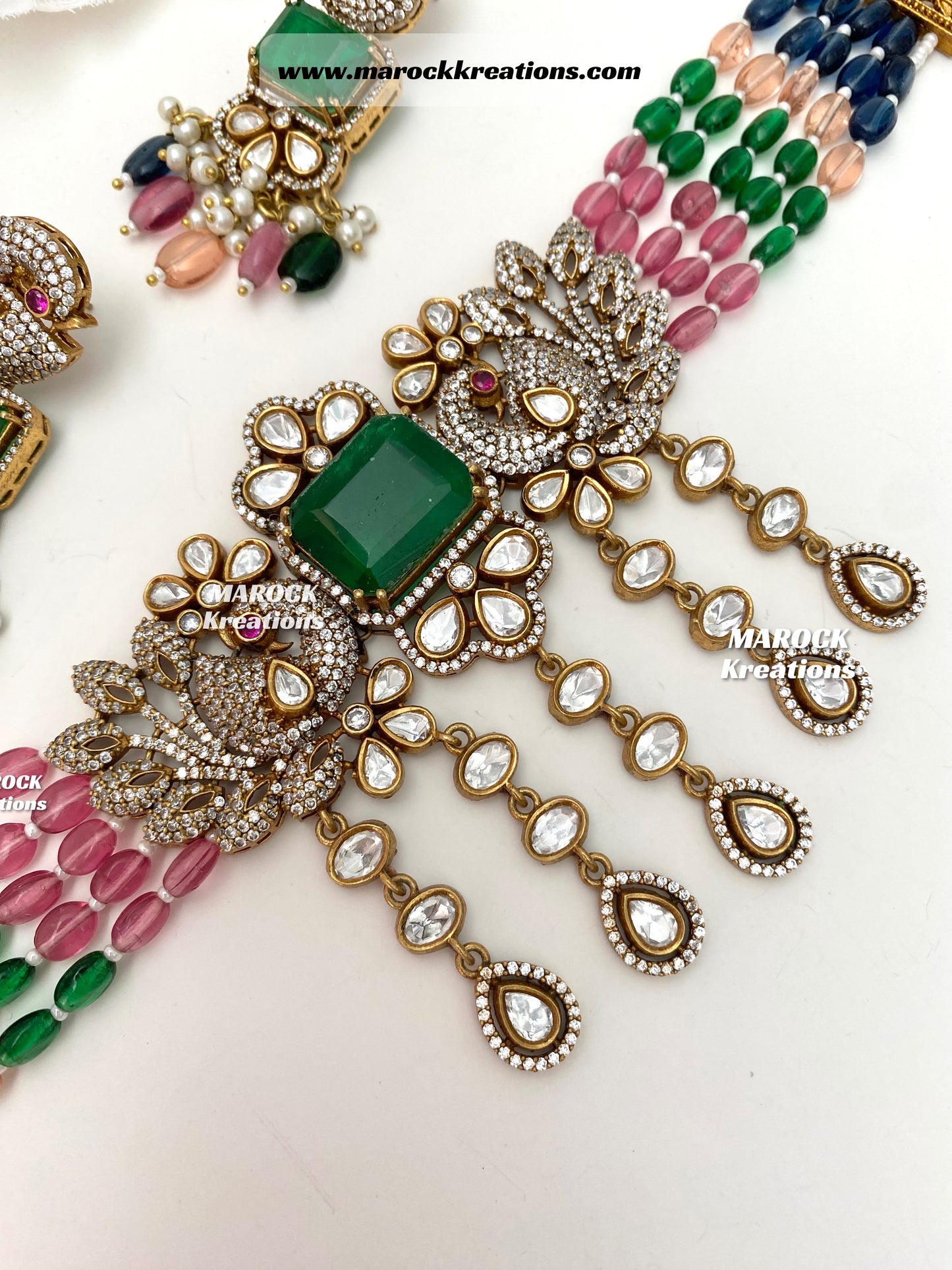 Premium Quality Tyani inspired Kundan gold plated statement choker set
