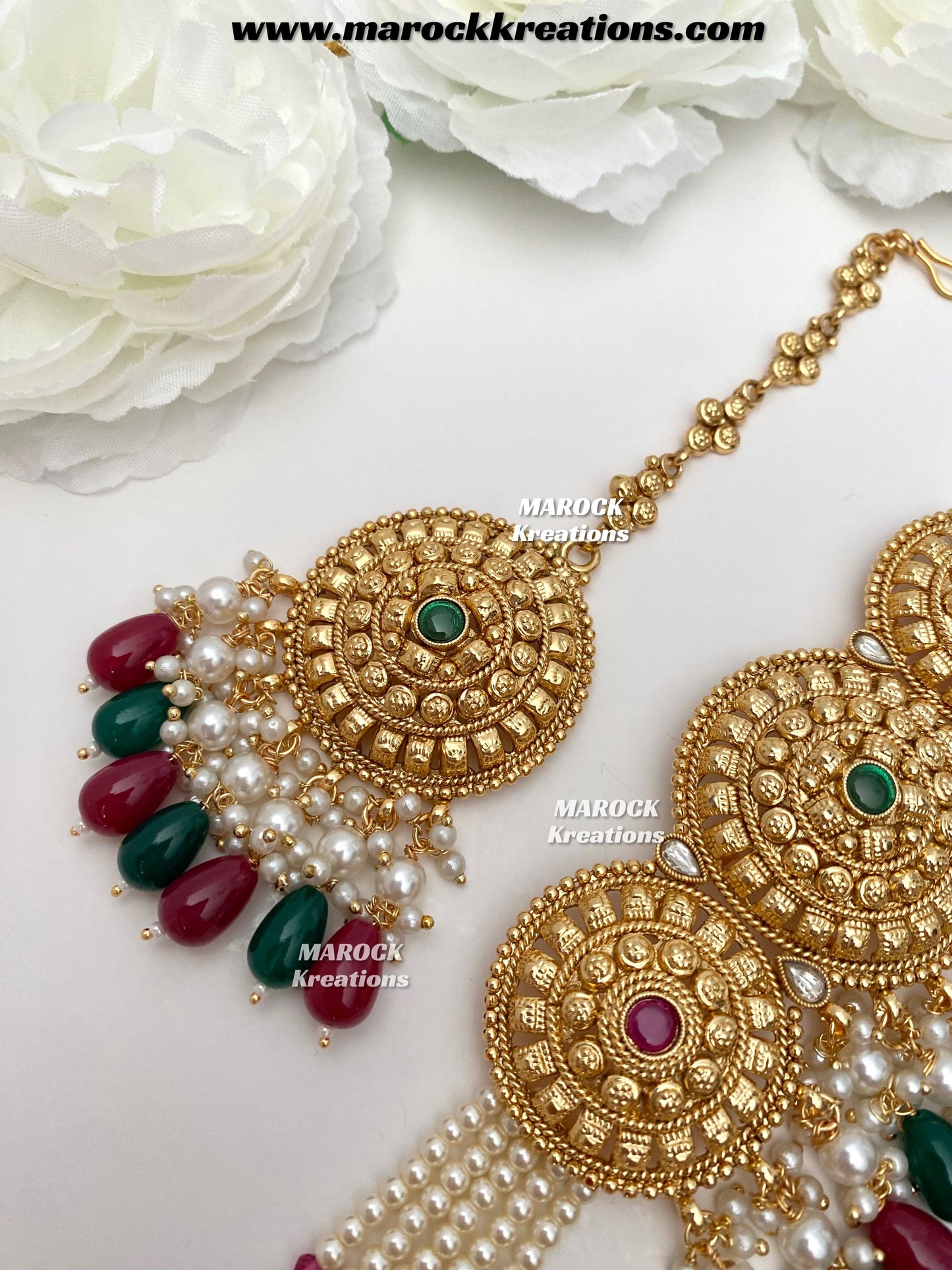 Anuja Premium Quality Gold Plated statement choker set