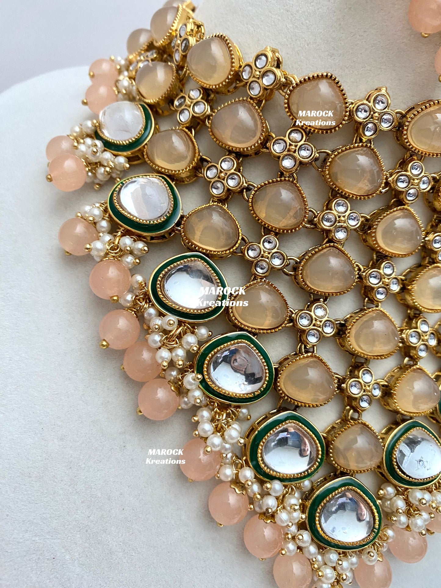 Connie Premium Quality Statement Kundan Necklace/Bridal set