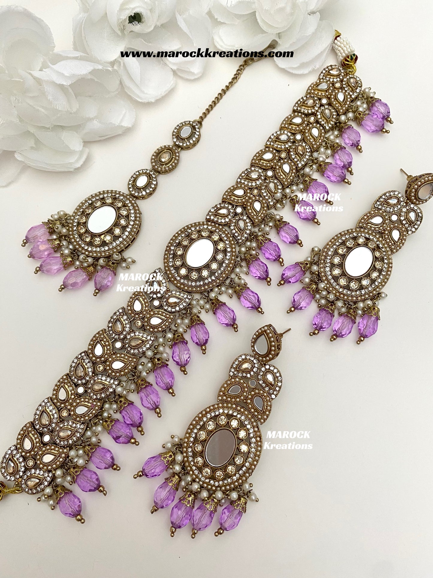 Resmin Premium Quality Mirror Choker set
