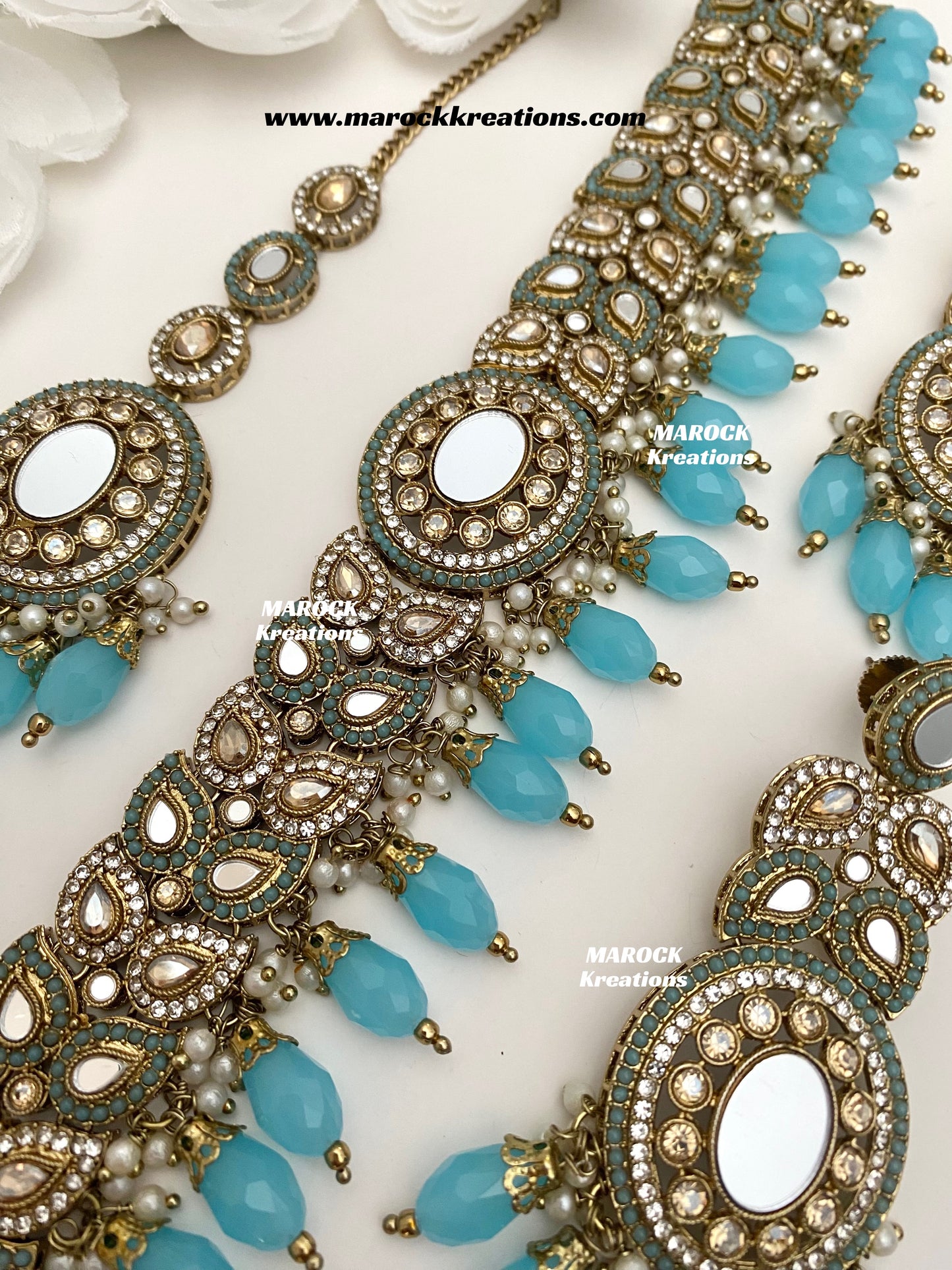 Resmin Premium Quality Mirror Choker set