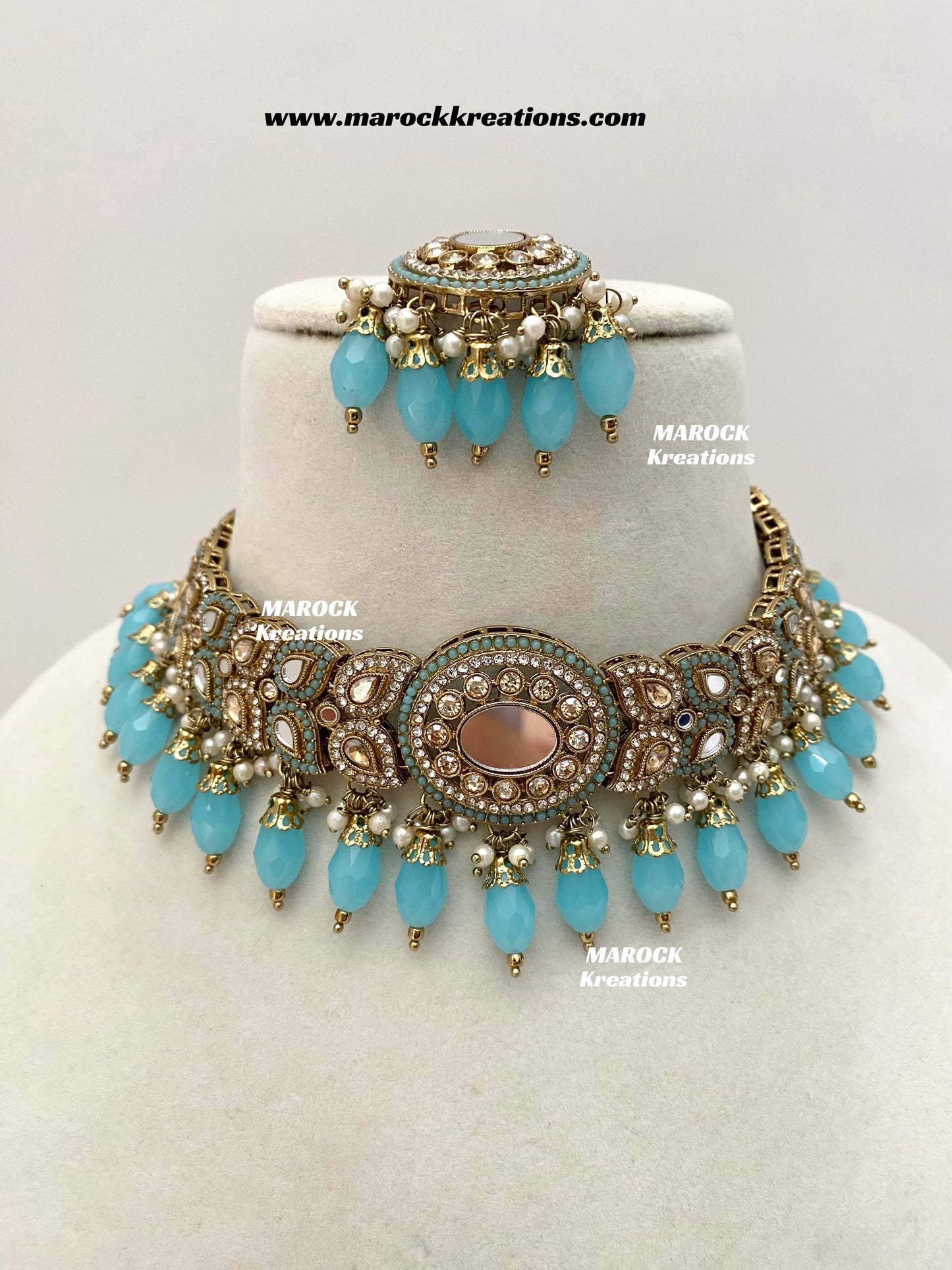 Resmin Premium Quality Mirror Choker set