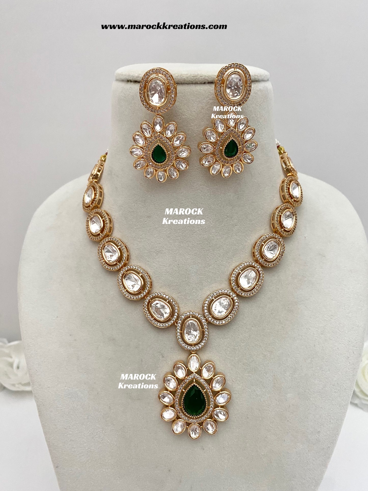 Mariam Tyani inspired Premium Quality Kundan Necklace set