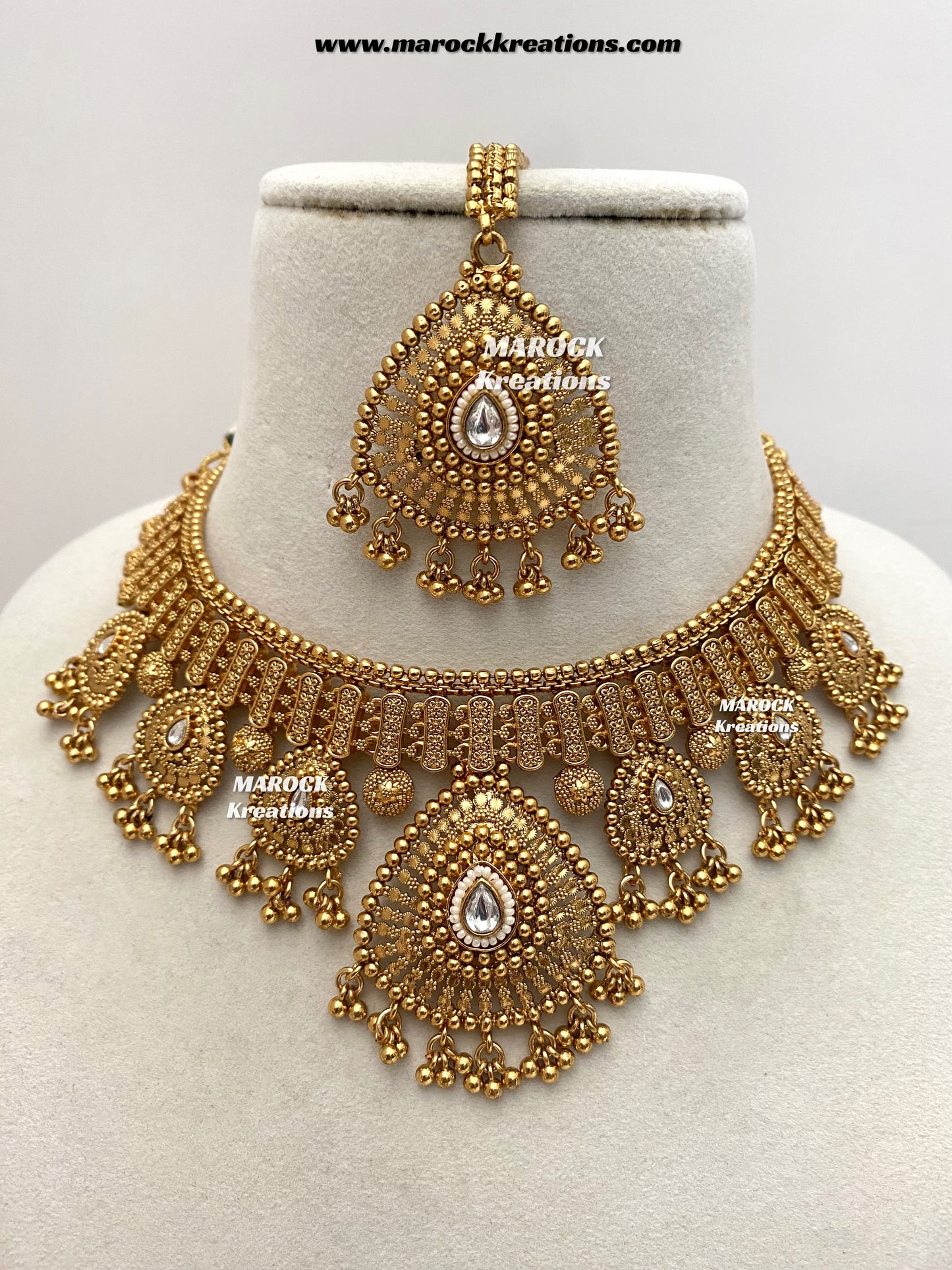 Zabina Premium Quality Gold plated necklace set