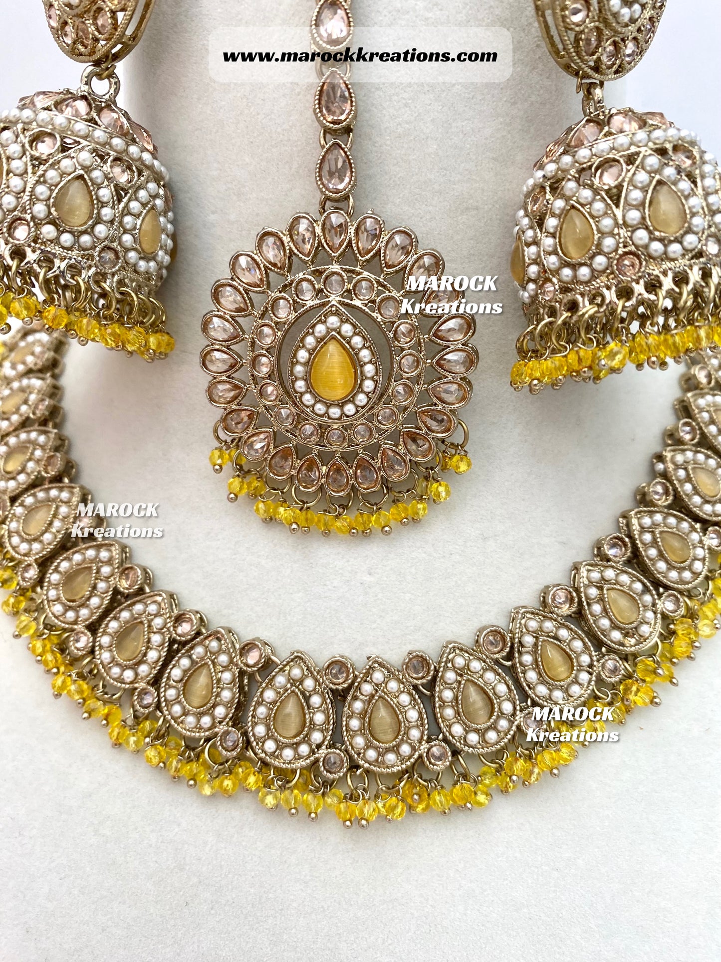 Tina Antique Polki Necklace set
