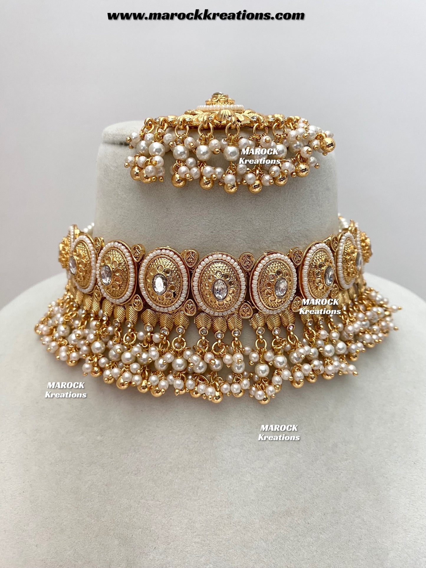 Lopa Premium Quality Gold Plated statement choker set