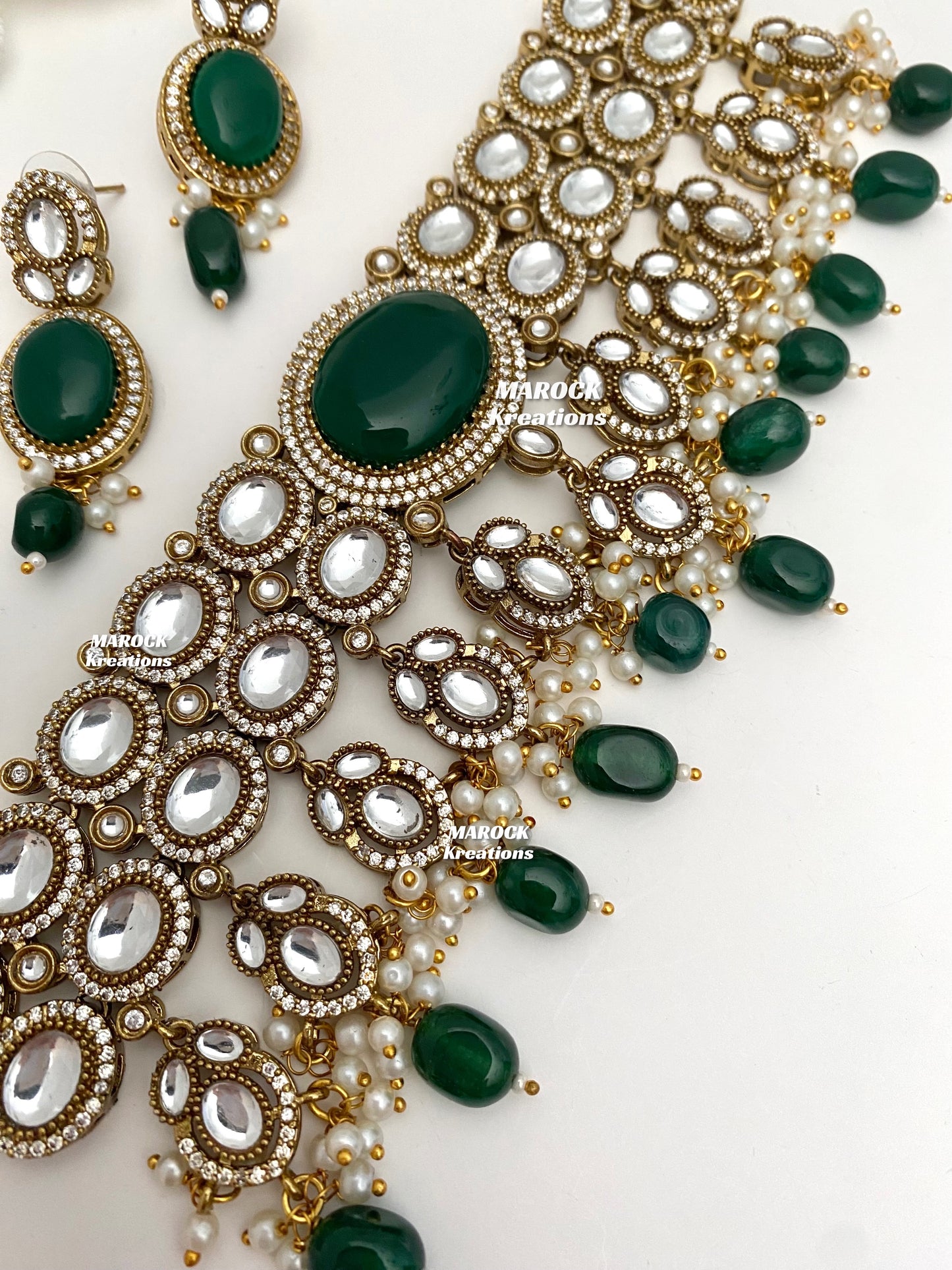 Danica Sabyasachi inspired Premium Quality Moissanite Kundan Statement Choker set
