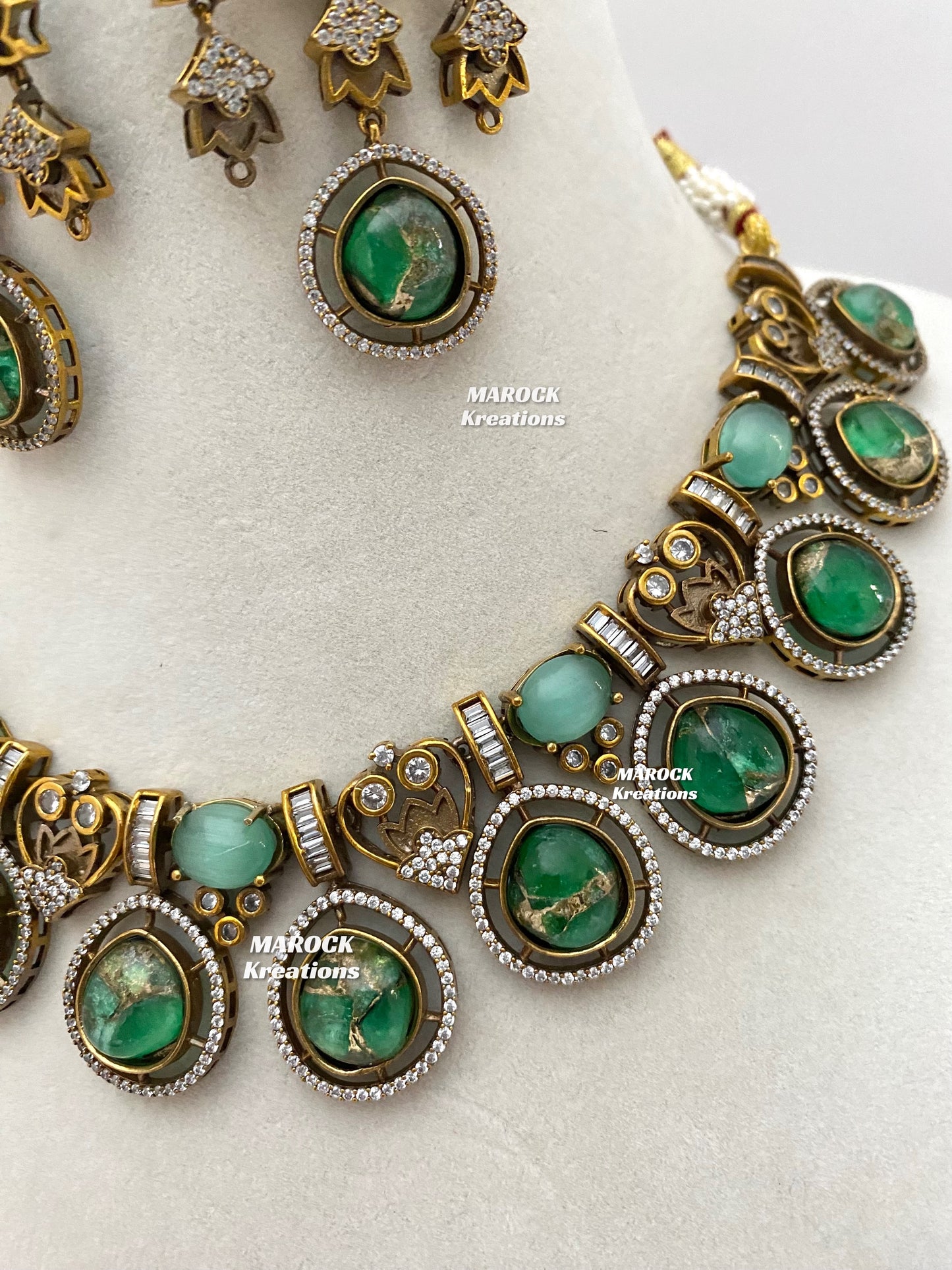 Siena Sabyasachi inspired Premium Quality Moissanite Kundan Necklace set