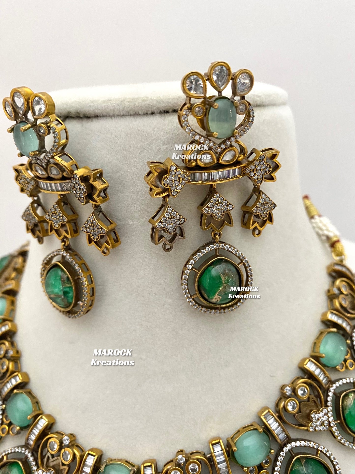 Siena Sabyasachi inspired Premium Quality Moissanite Kundan Necklace set
