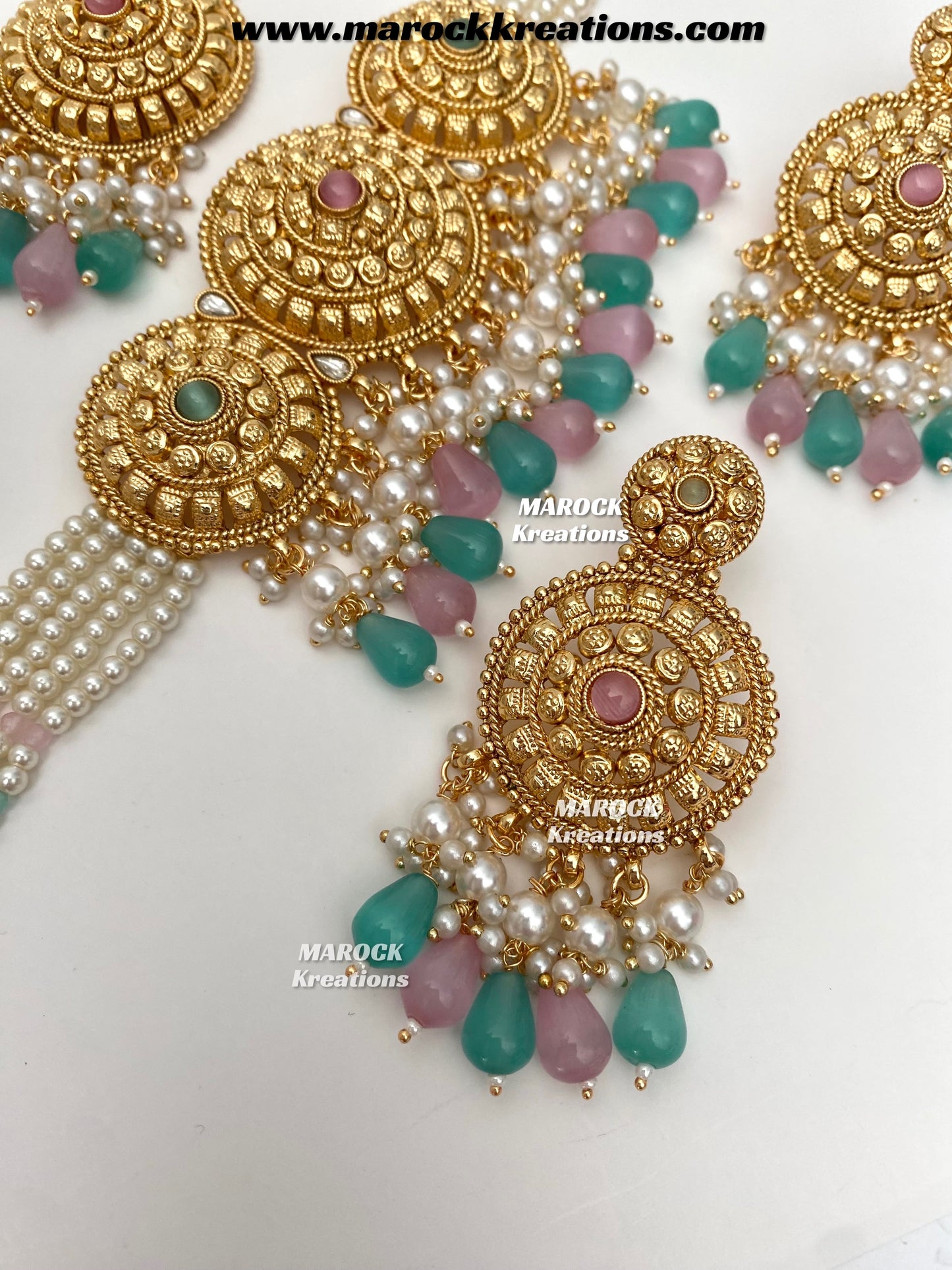 Anuja Premium Quality Gold Plated statement choker set