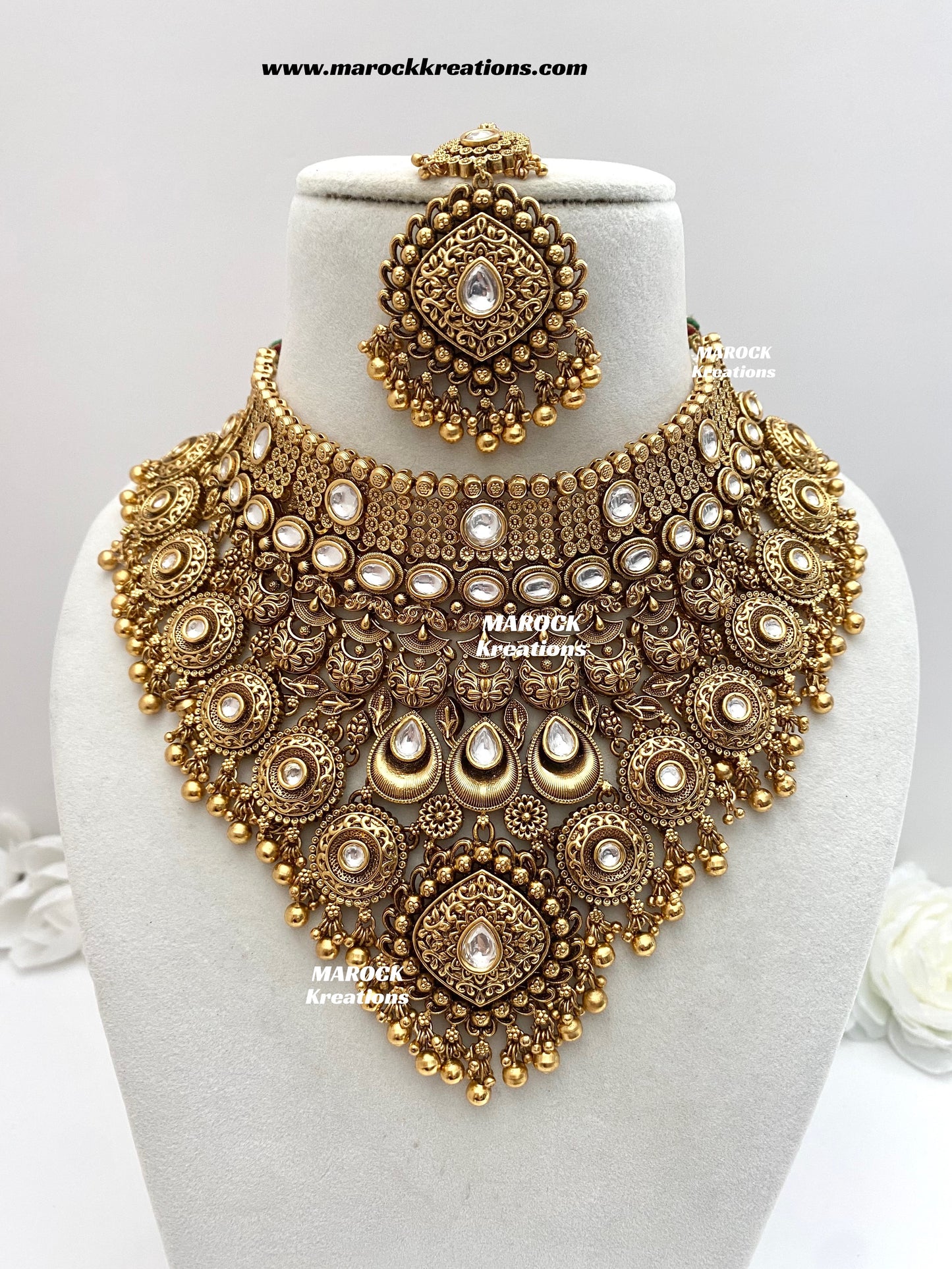 Manara Premium Quality Gold Plated Bridal set