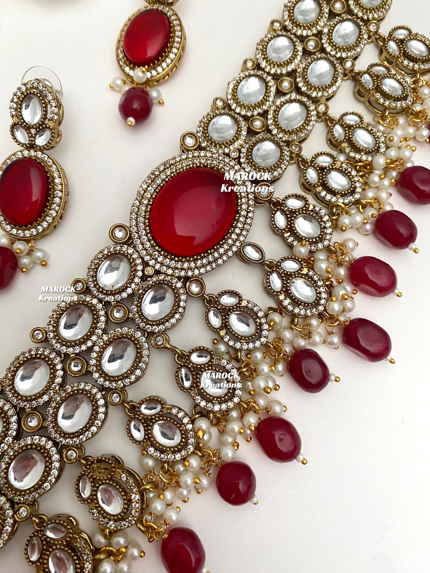 Danica Sabyasachi inspired Premium Quality Moissanite Kundan Statement Choker set