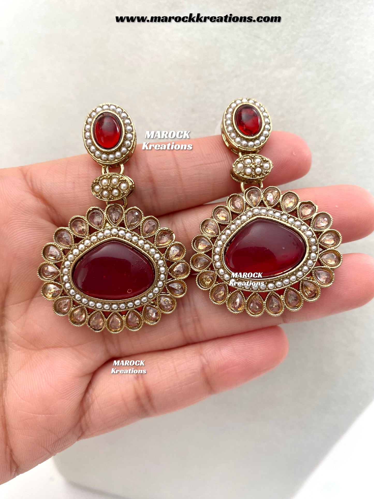 Nadira Kundan Polki double layer Necklace set