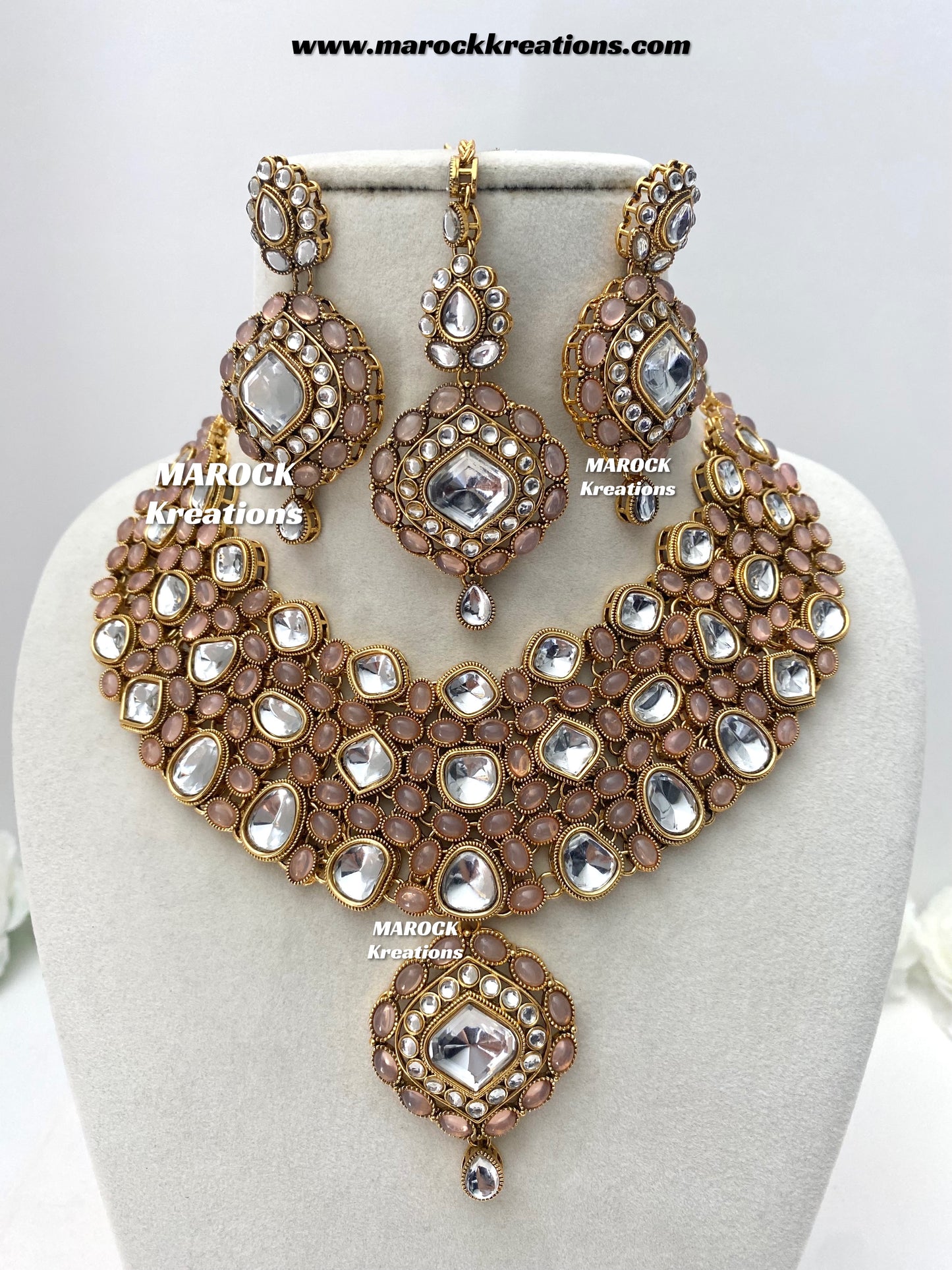Roksana Sabyasachi inspired Premium Quality Kundan Statement Necklace set