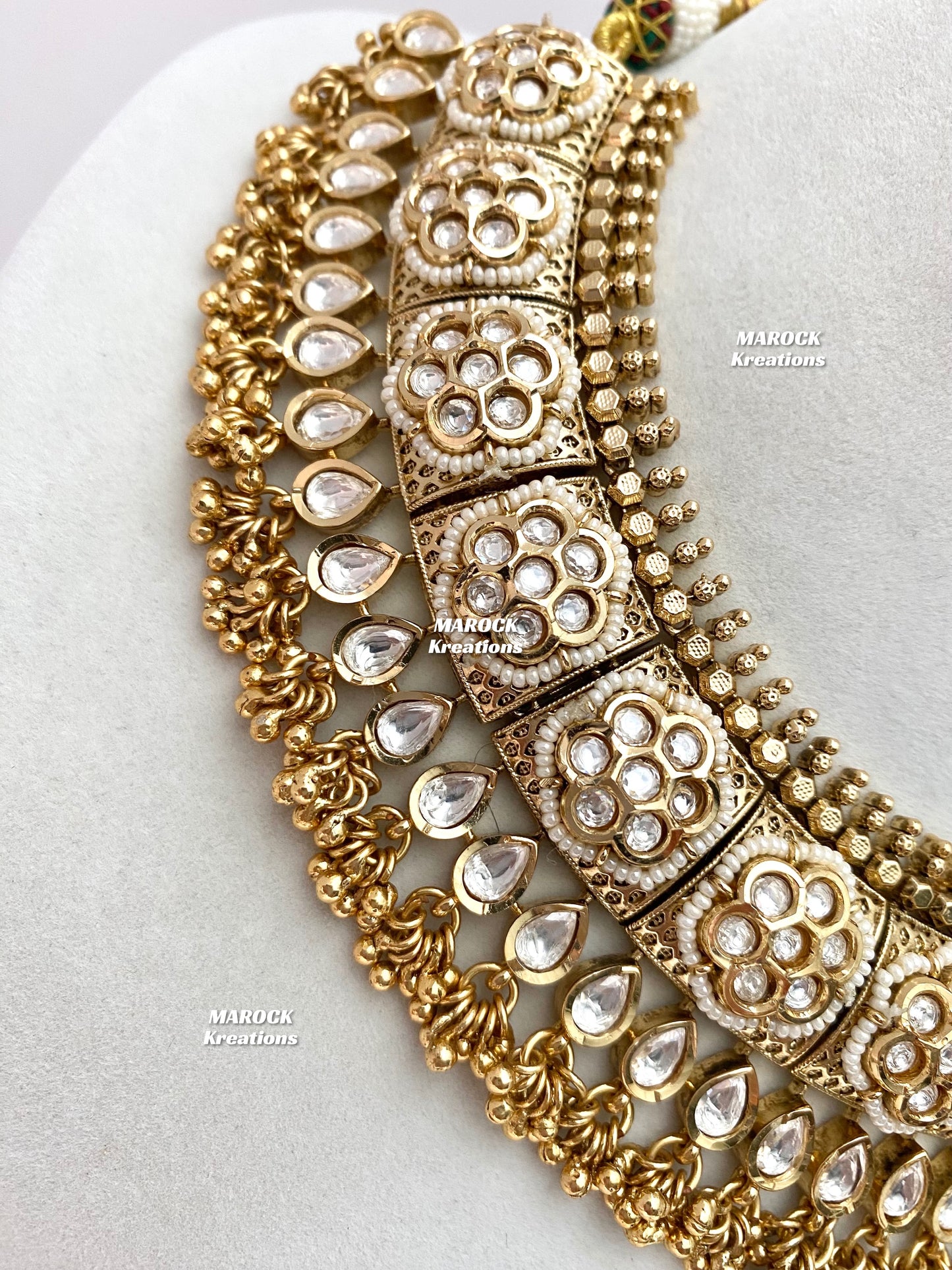 Ishita Tyani inspired gold plated Kundan exclusive Necklace set