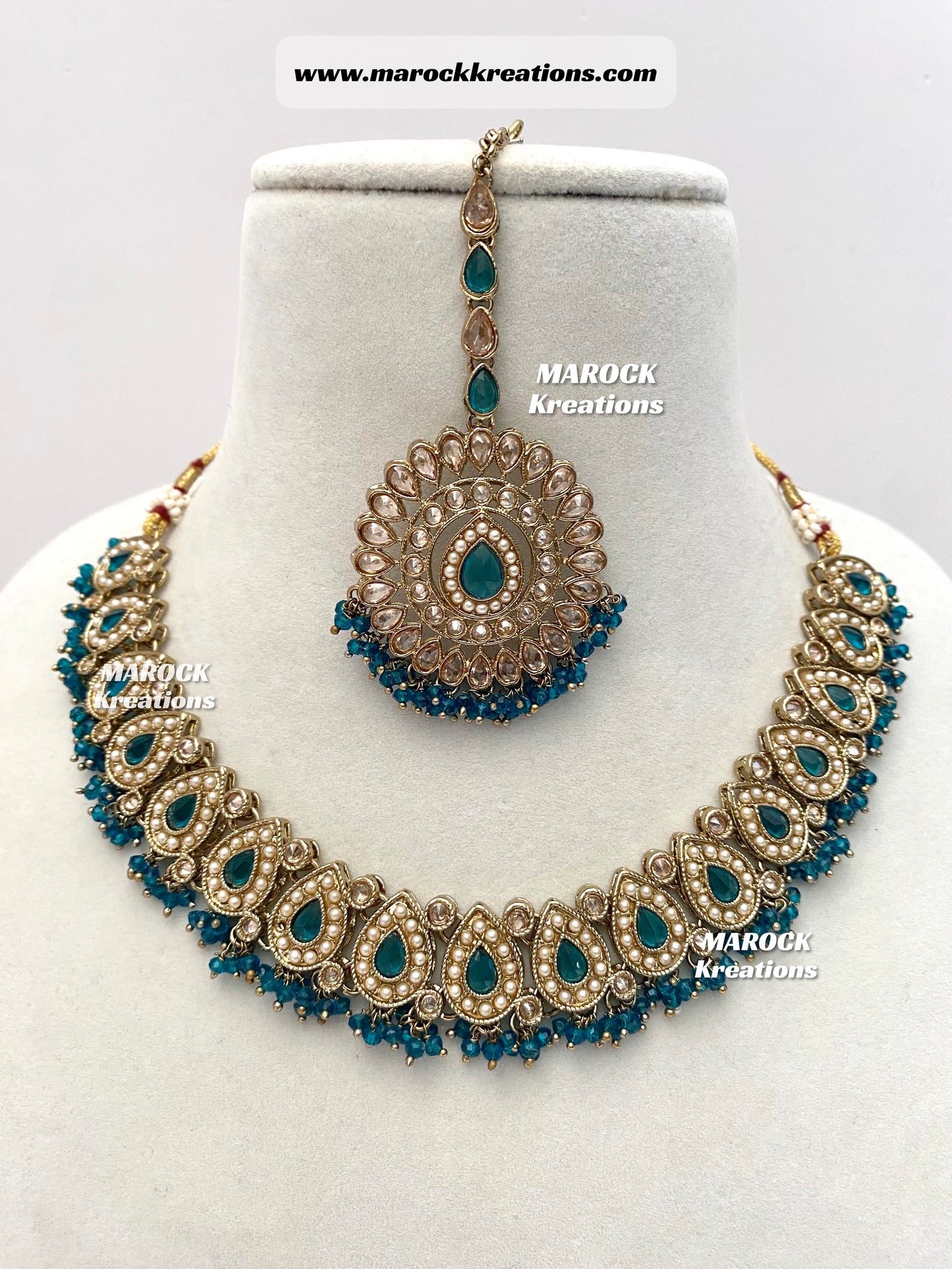 Tina Antique Polki Necklace set