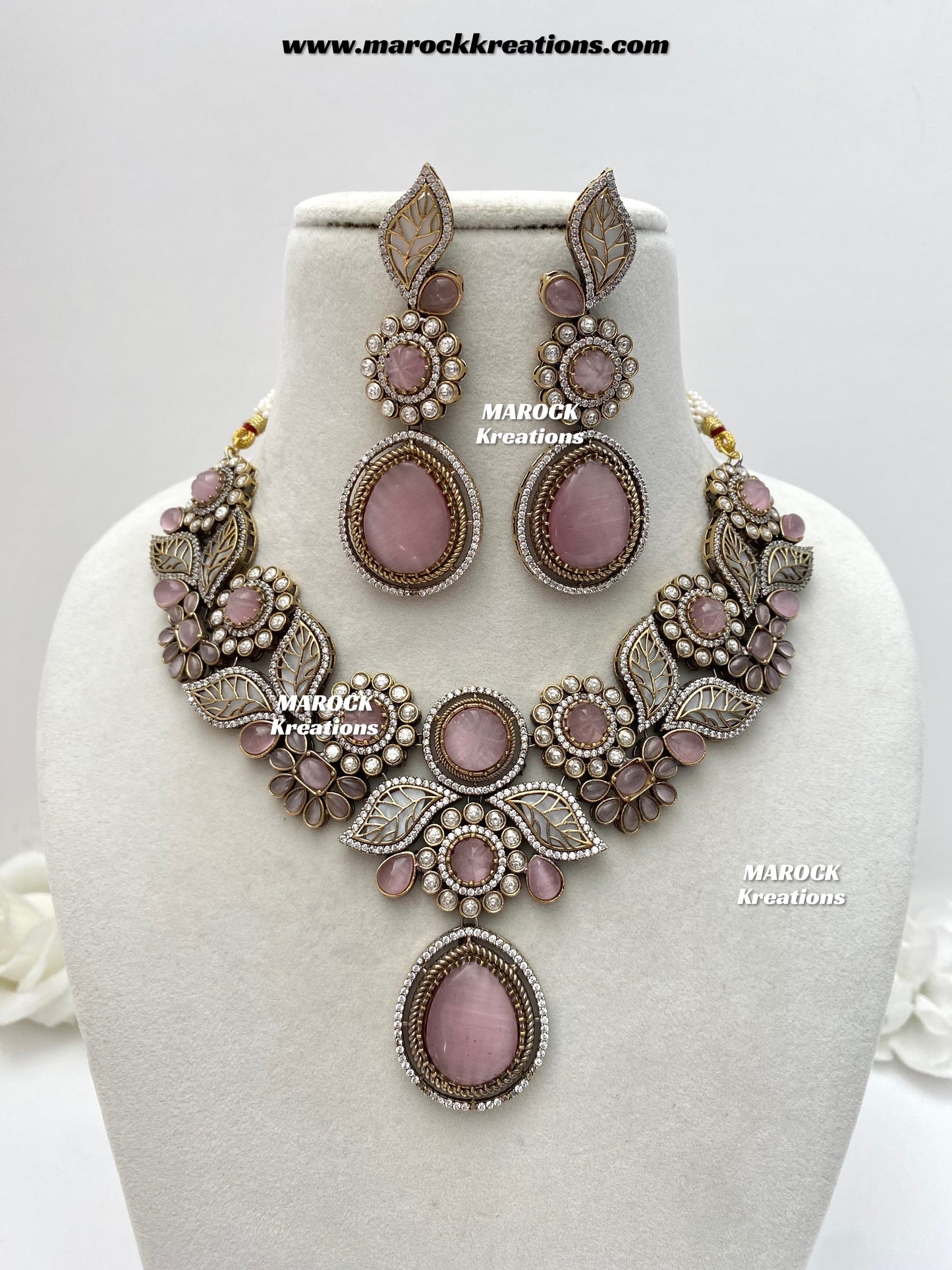 Angela Sabyasachi inspired Premium Quality Moissanite Kundan Necklace set