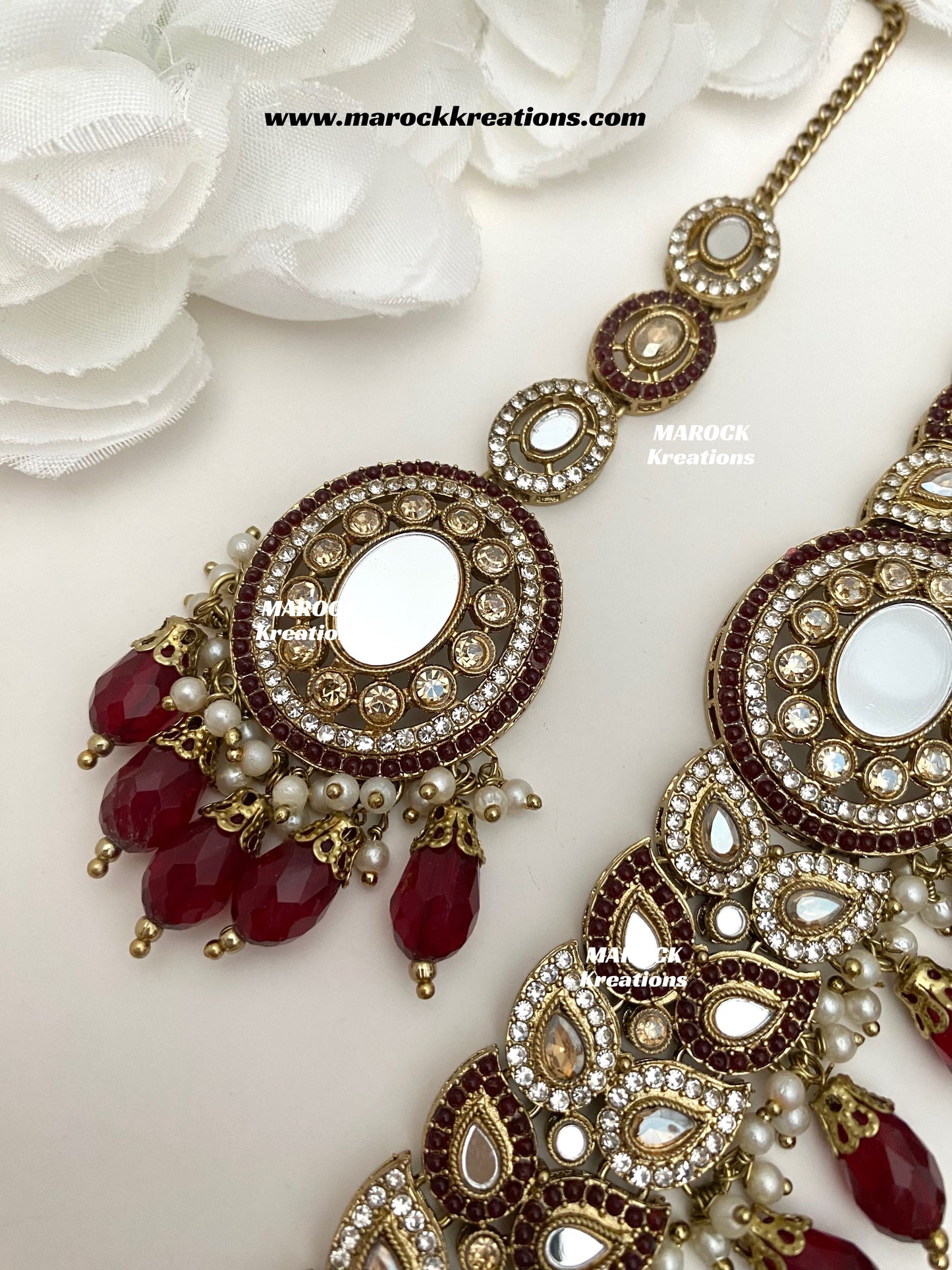 Resmin Premium Quality Mirror Choker set