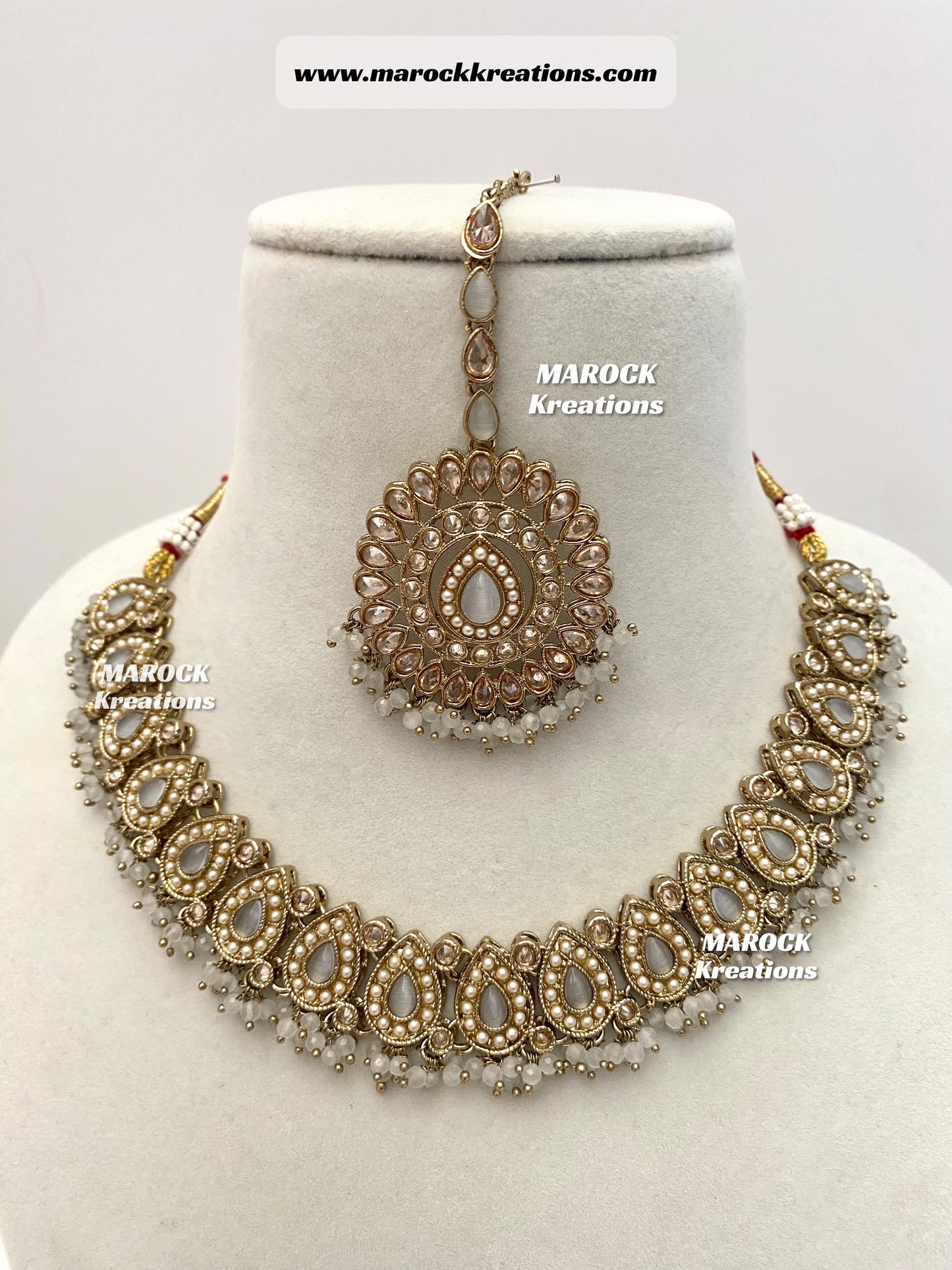 Tina Antique Polki Necklace set