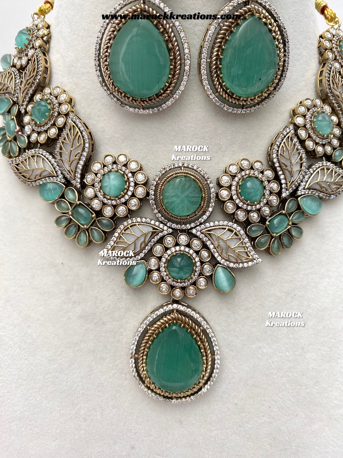 Angela Sabyasachi inspired Premium Quality Moissanite Kundan Necklace set