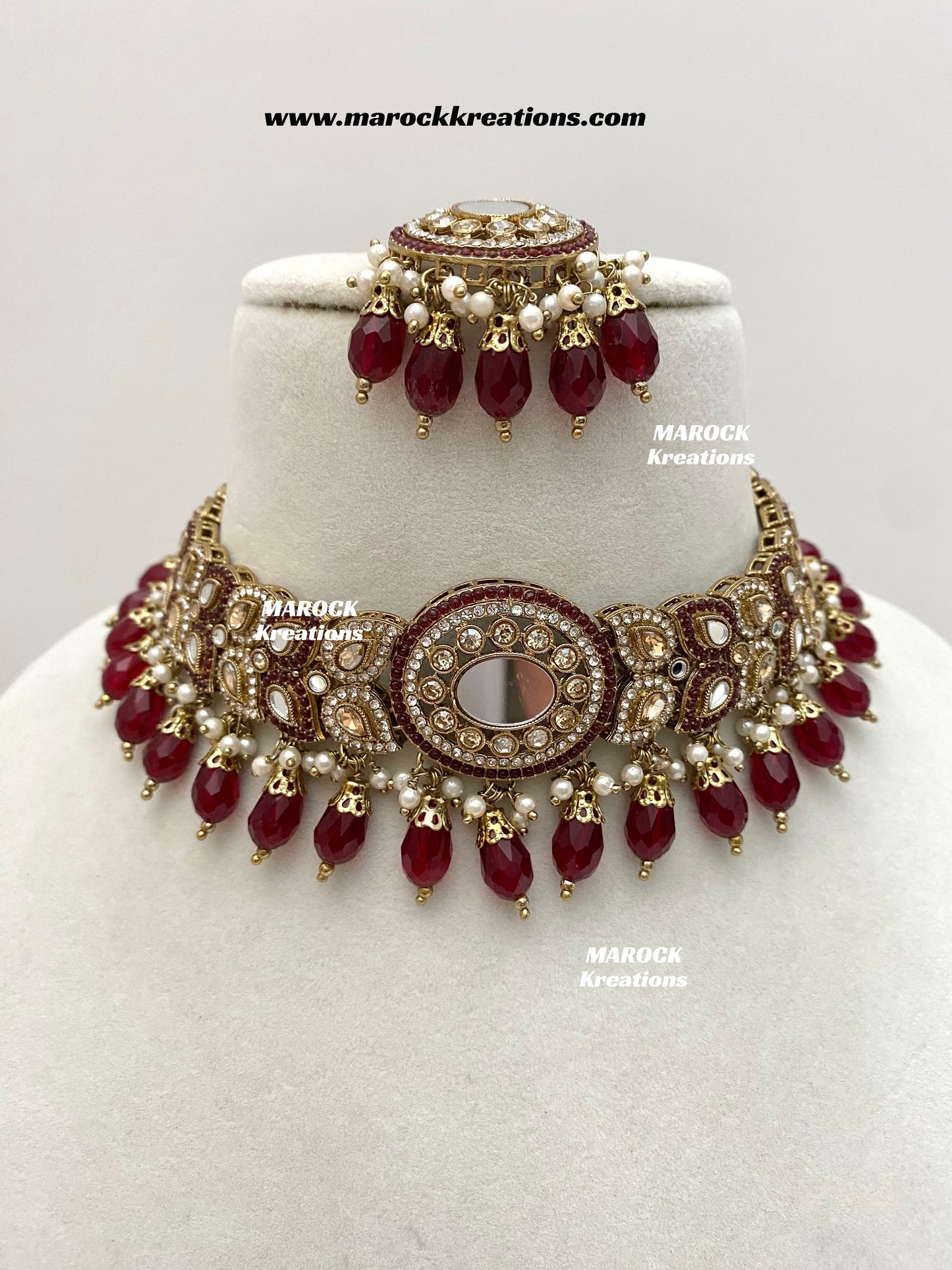 Resmin Premium Quality Mirror Choker set