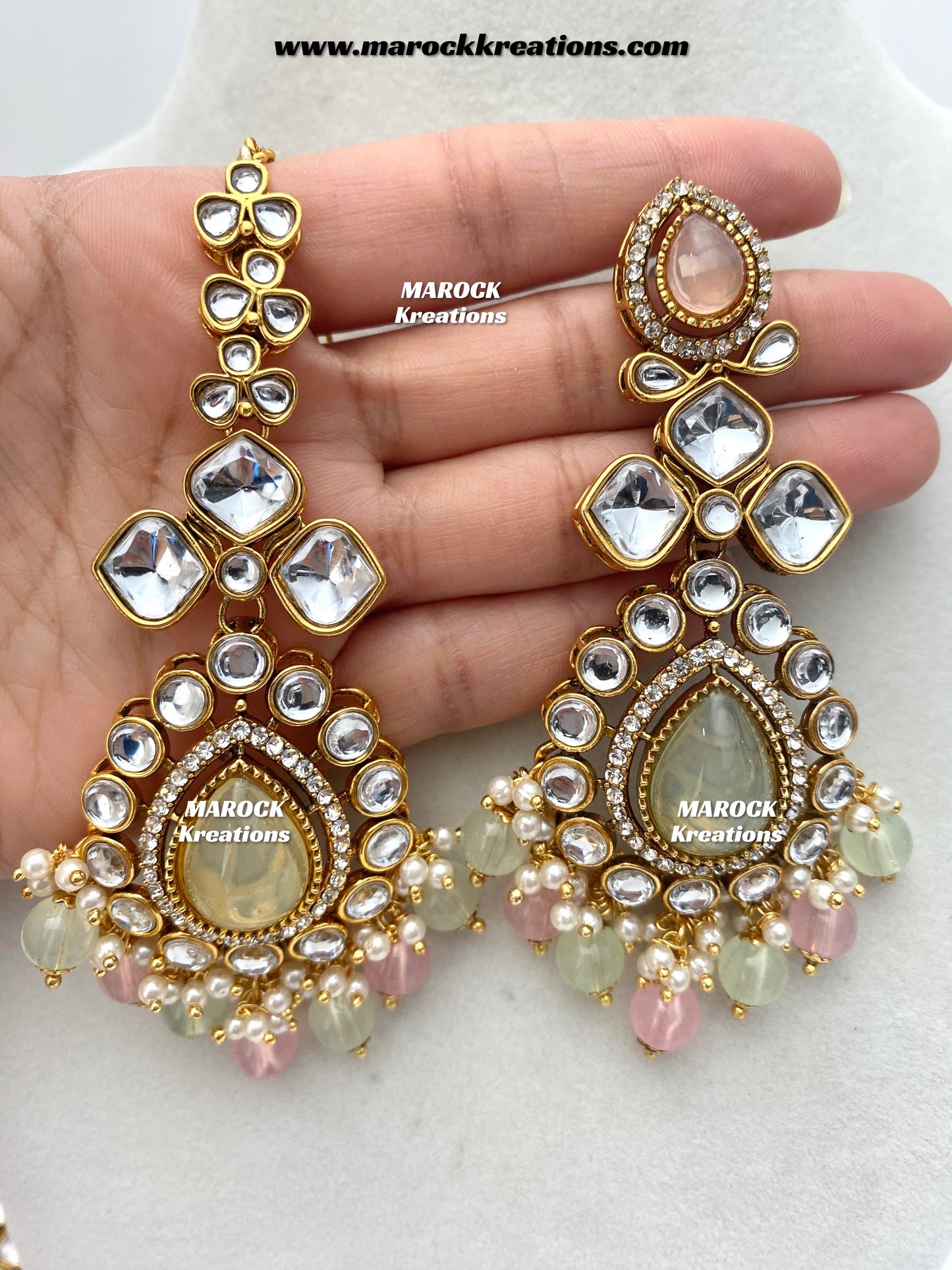 Ruhi Premium Quality Statement Kundan Necklace/Bridal set