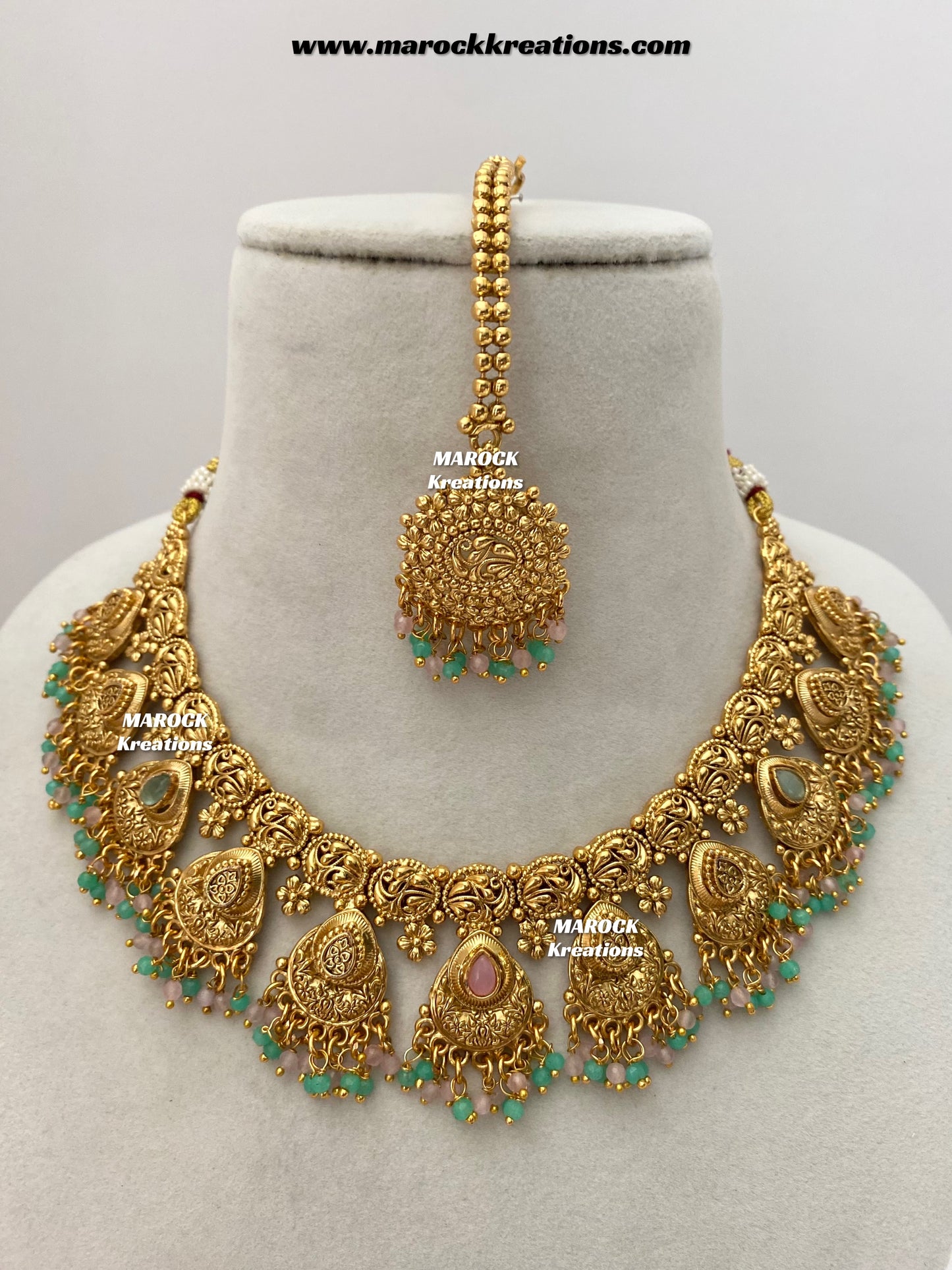 Lipika Premium Quality Gold Plated necklace set