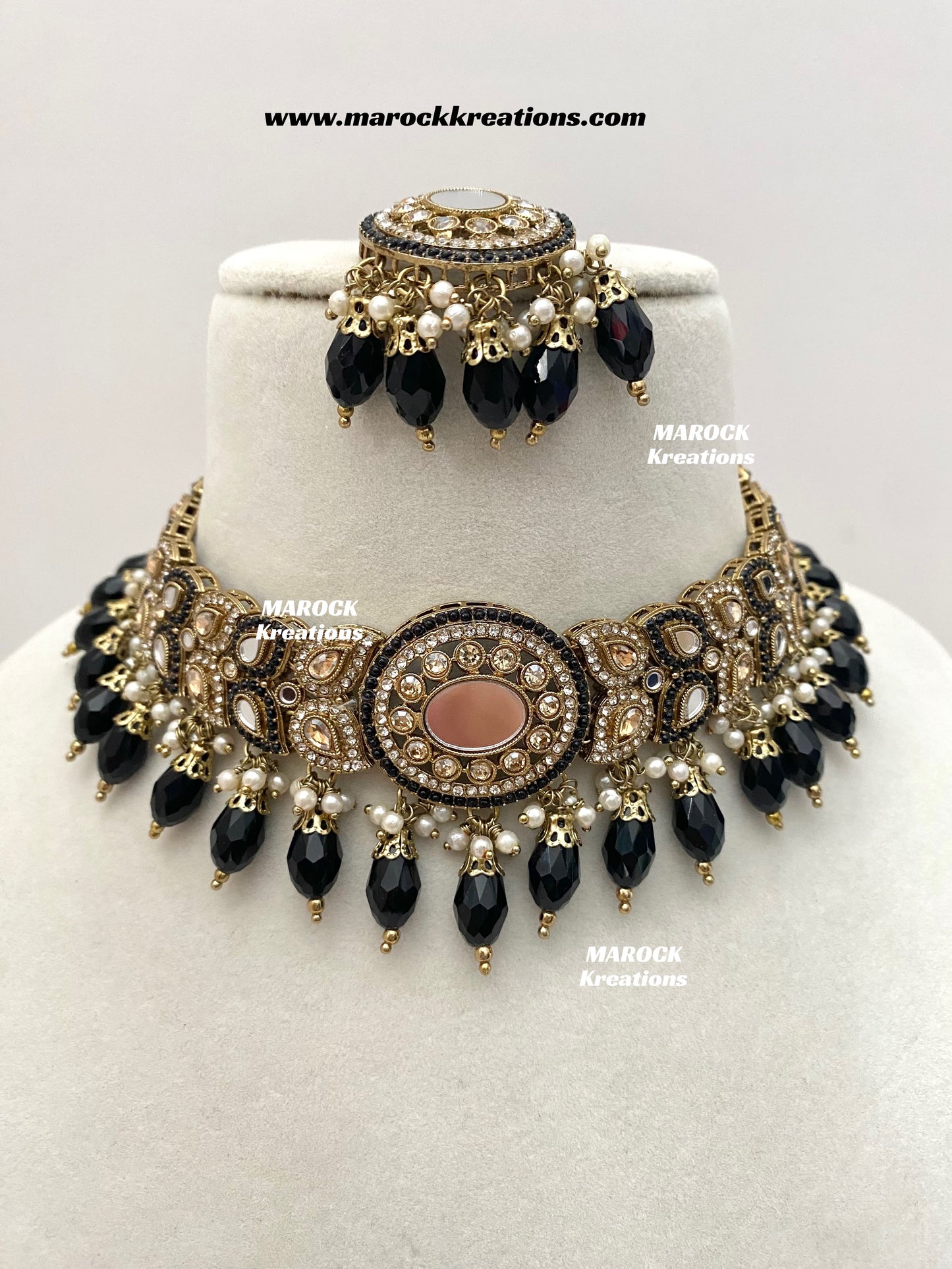 Resmin Premium Quality Mirror Choker set