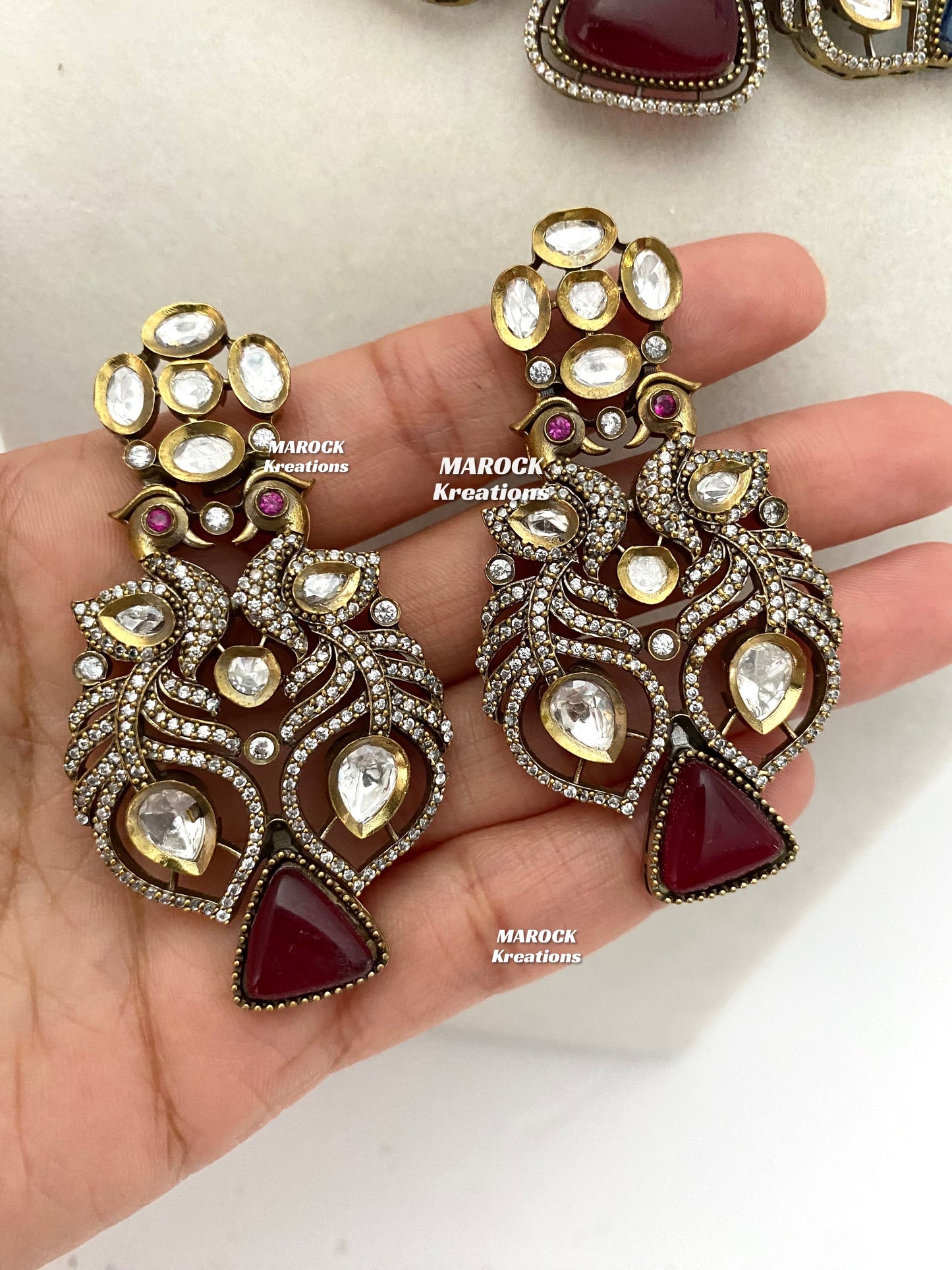 Anisha Sabyasachi inspired Premium Quality Moissanite Kundan Statement Necklace set