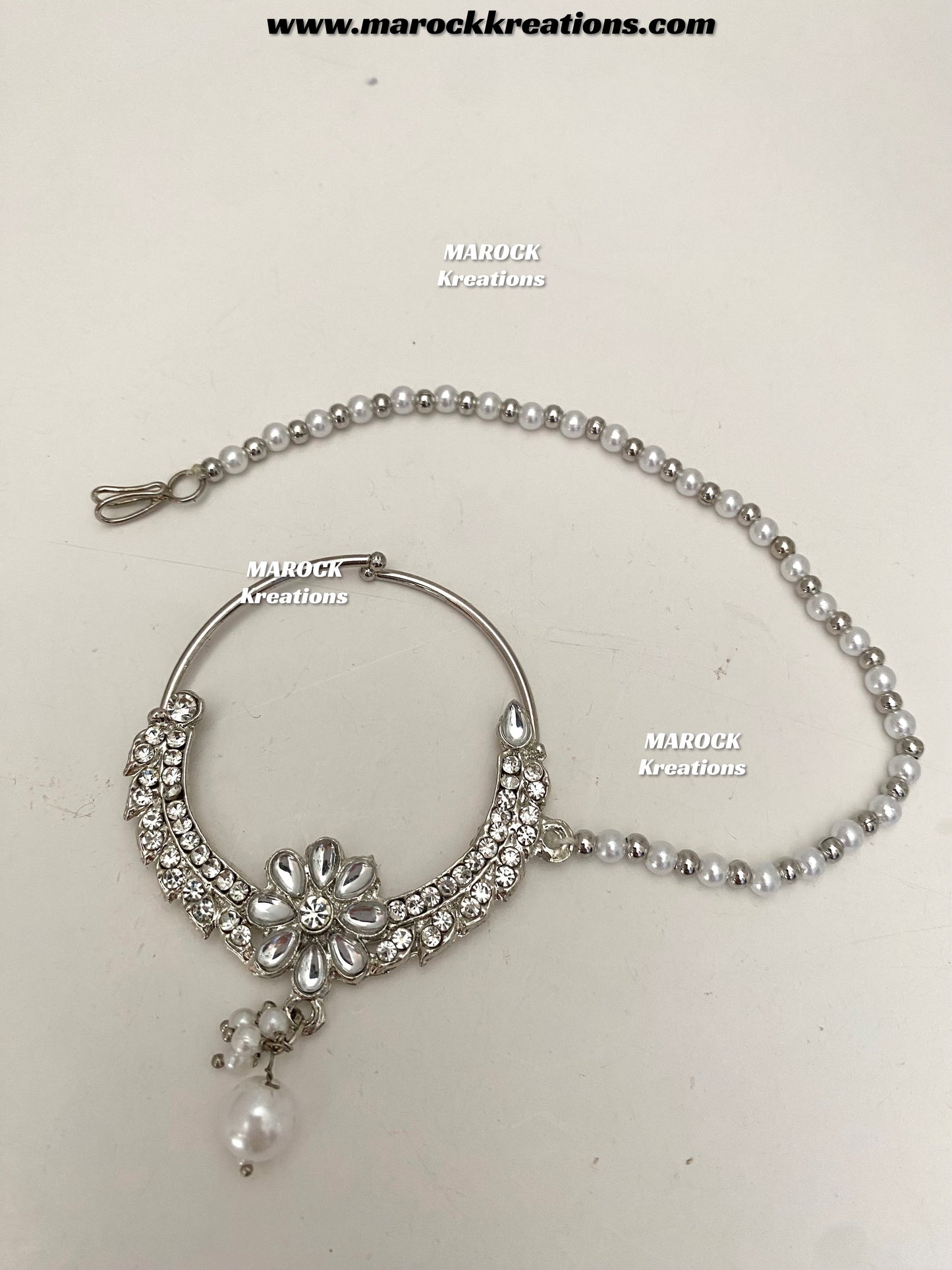 Sarwat Premium Quality Pakistani Silver Bridal set/bridal jewelry
