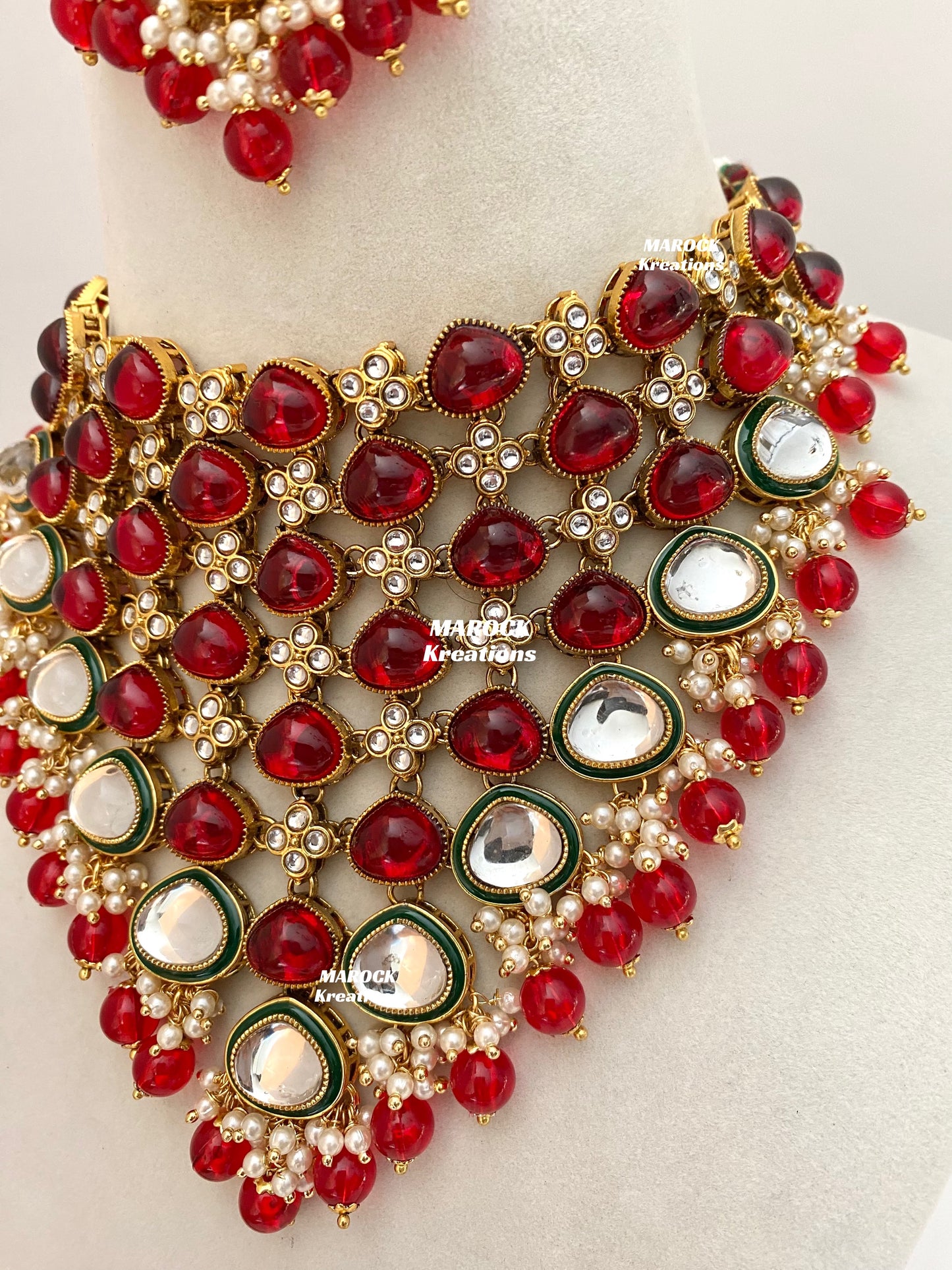 Connie Premium Quality Statement Kundan Necklace/Bridal set