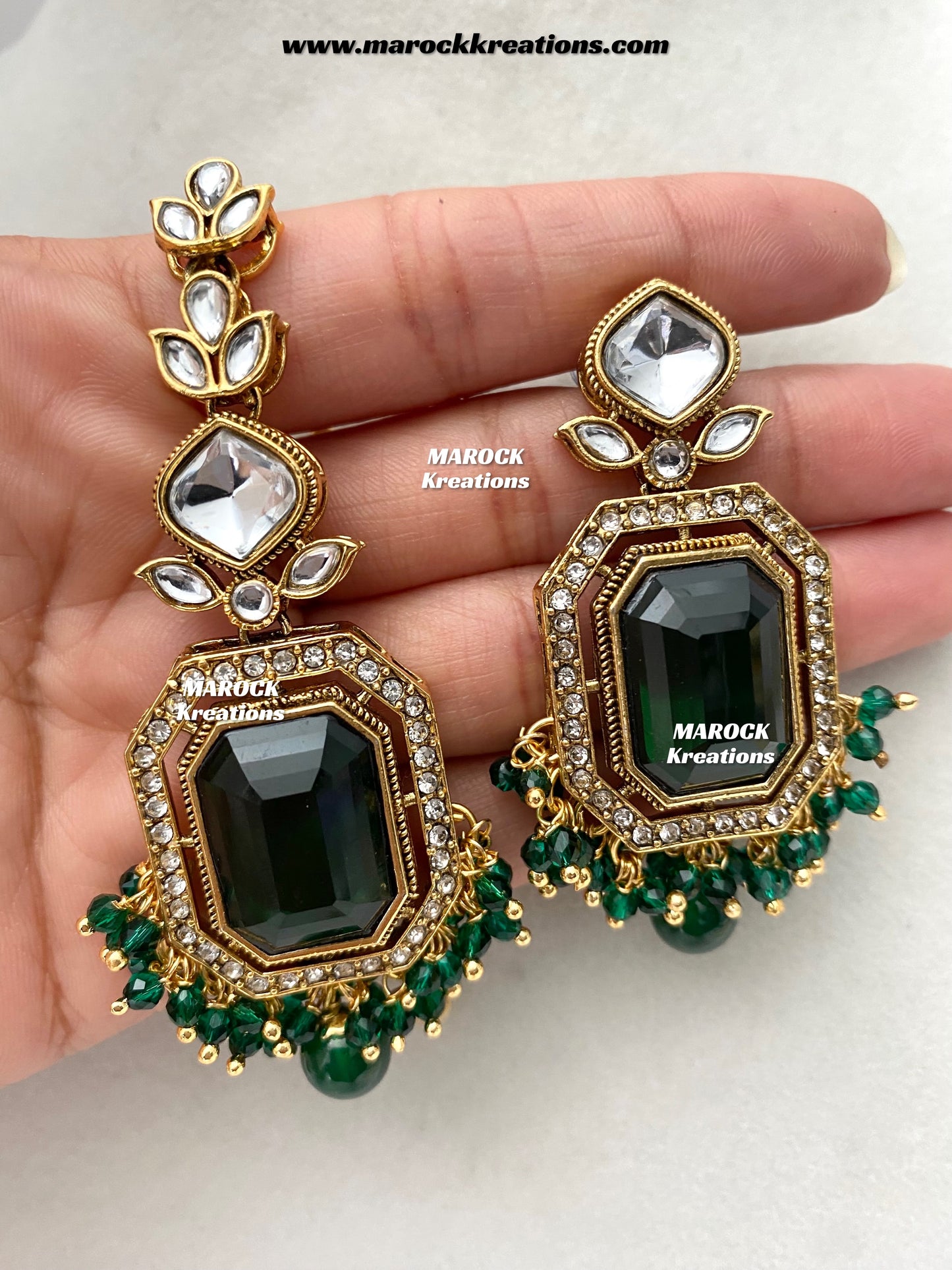 Shabnam Premium Quality Kundan Statement Necklace set