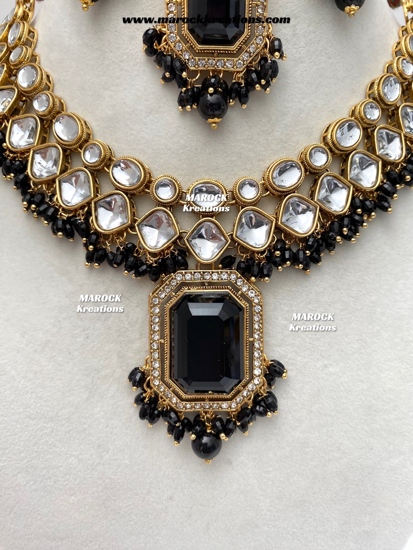 Shabnam Premium Quality Kundan Statement Necklace set