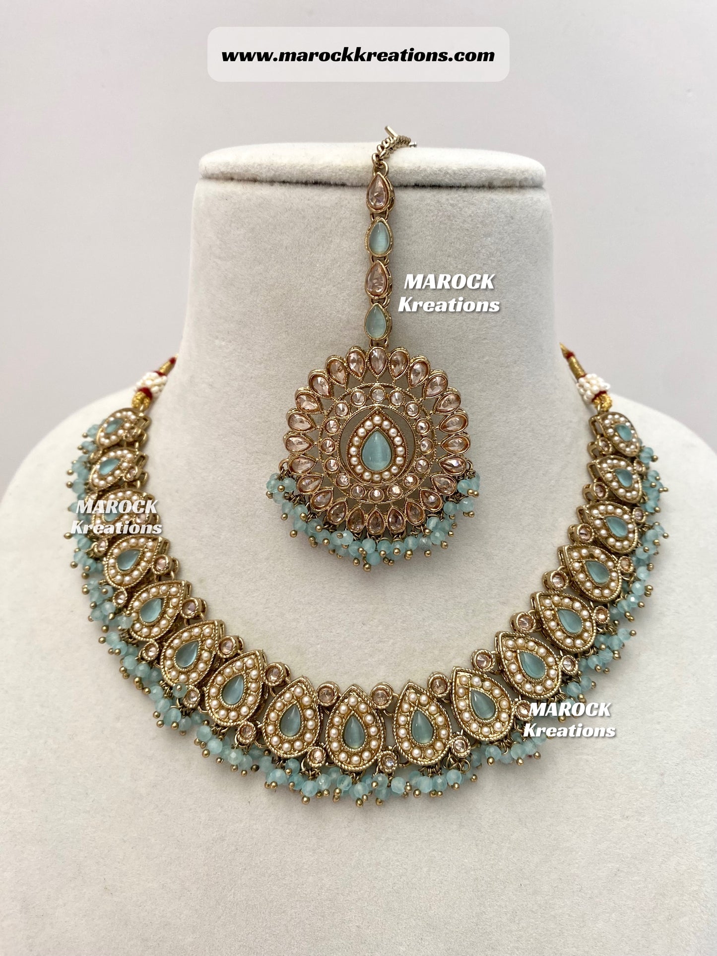 Tina Antique Polki Necklace set