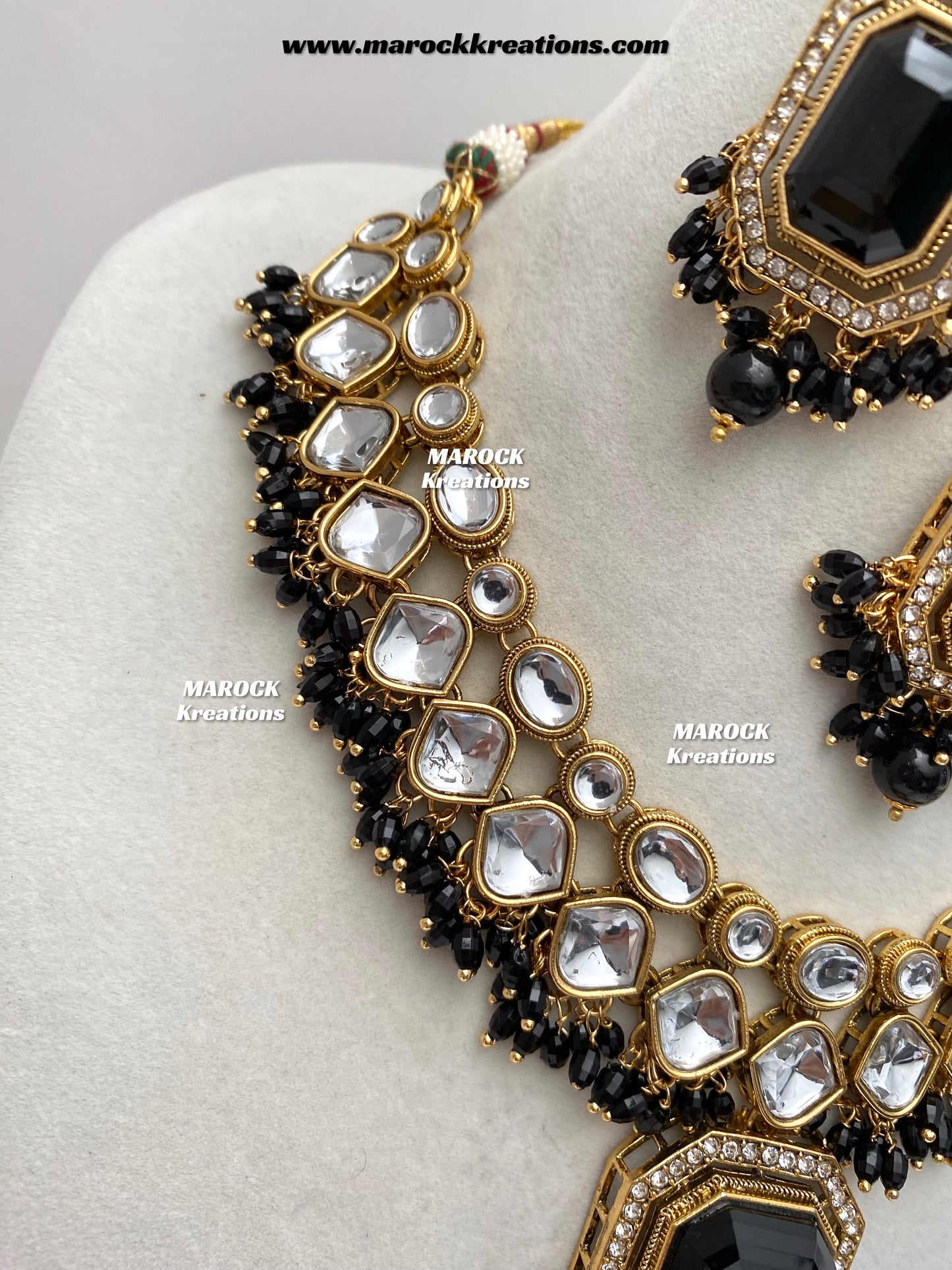 Shabnam Premium Quality Kundan Statement Necklace set