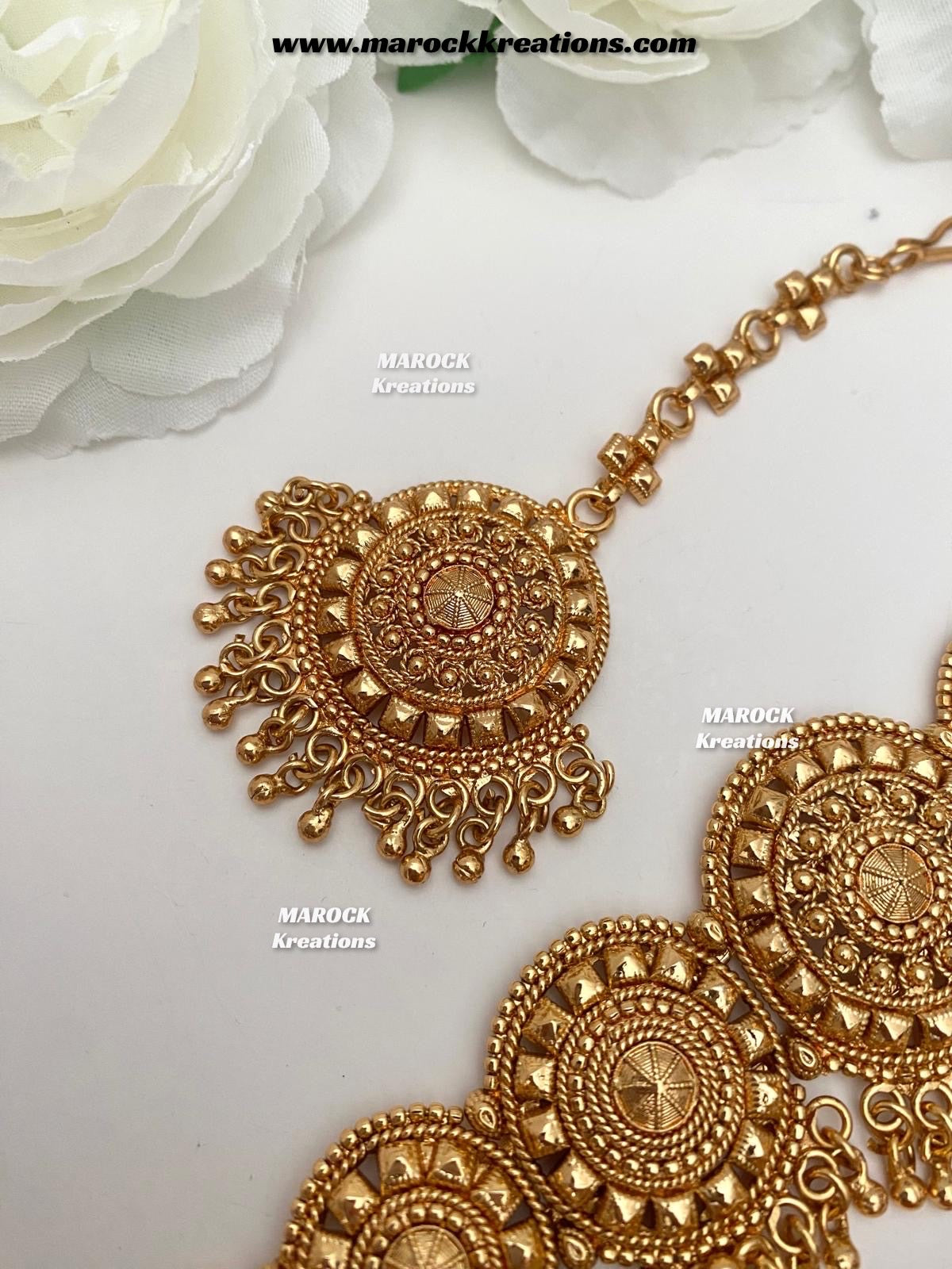 Ayesha Premium Quality Gold Plated statement choker set