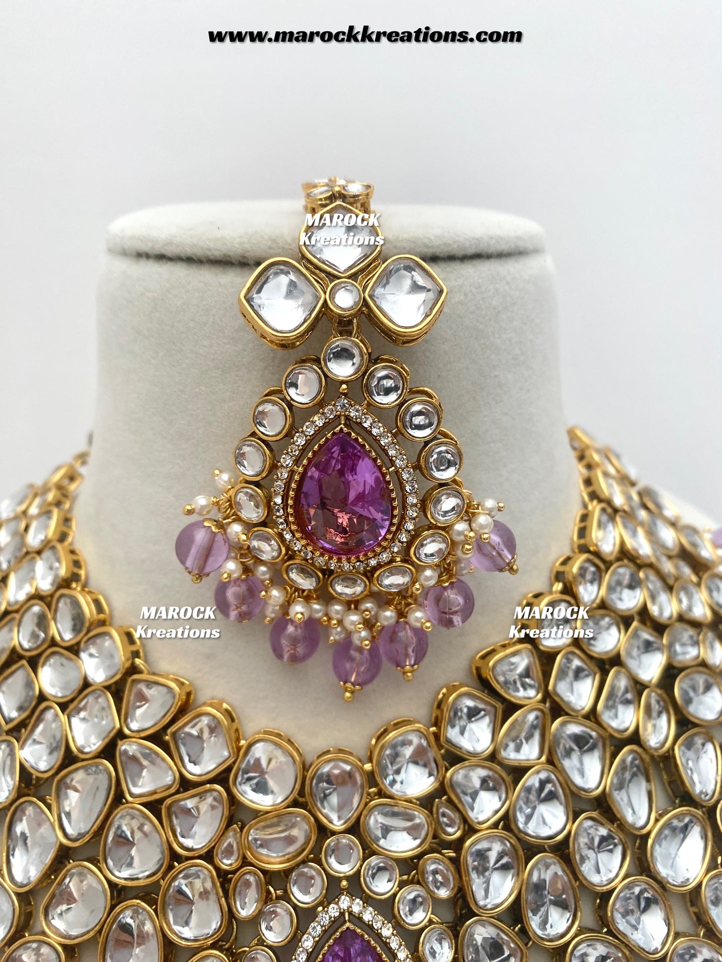 Ruhi Premium Quality Statement Kundan Necklace/Bridal set
