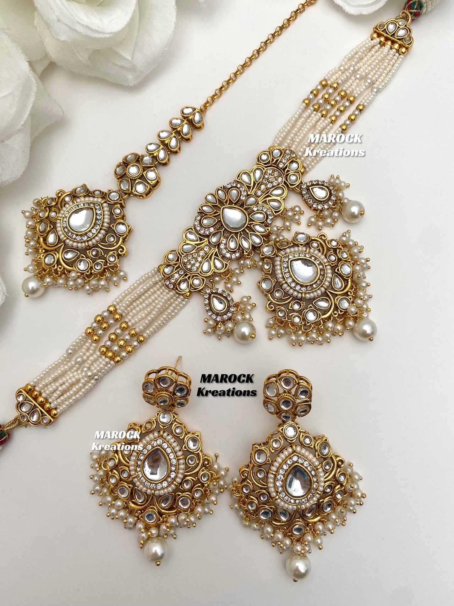 Mahima Premium Quality Kundan Choker set