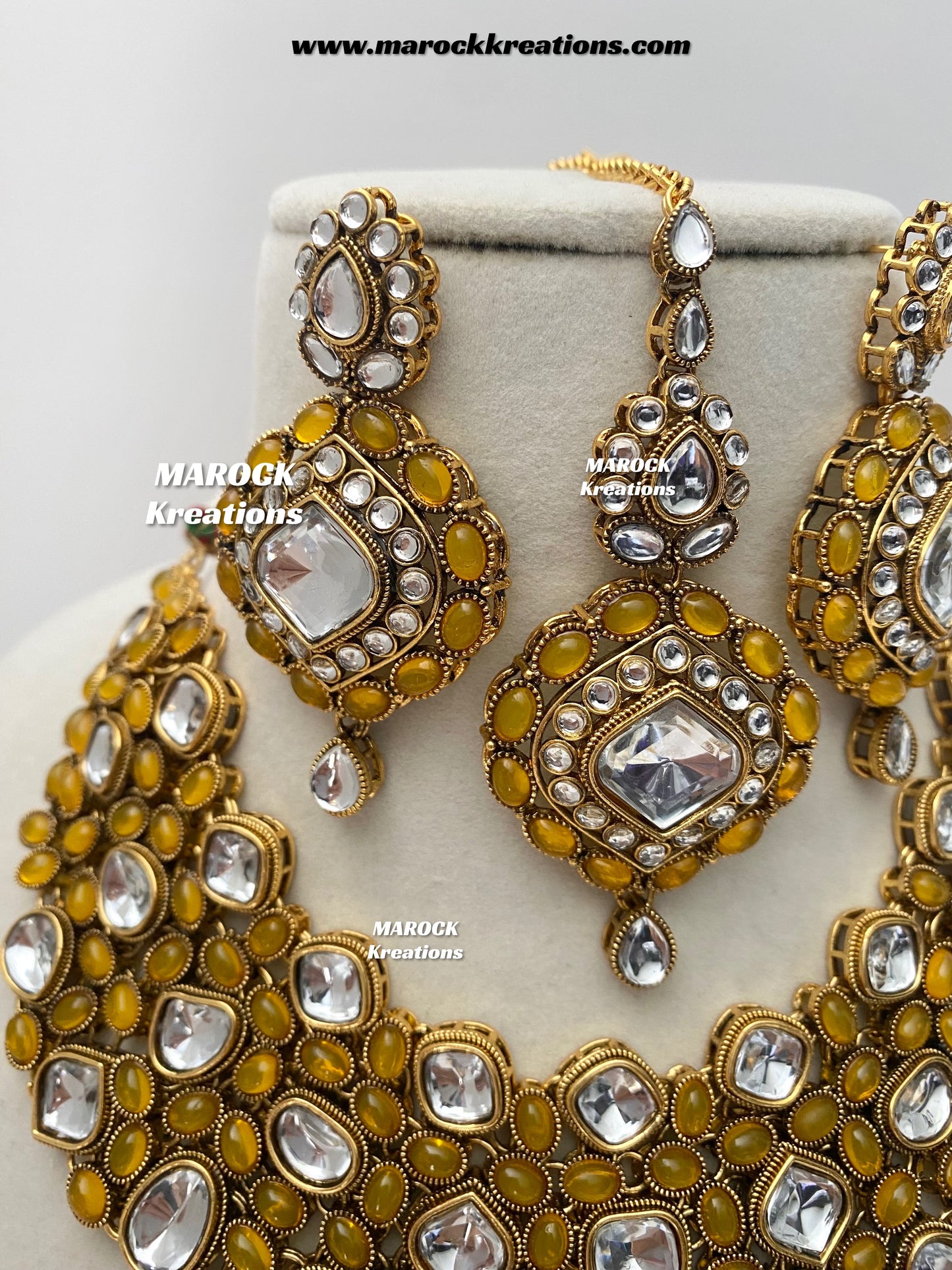 Roksana Sabyasachi inspired Premium Quality Kundan Statement Necklace set