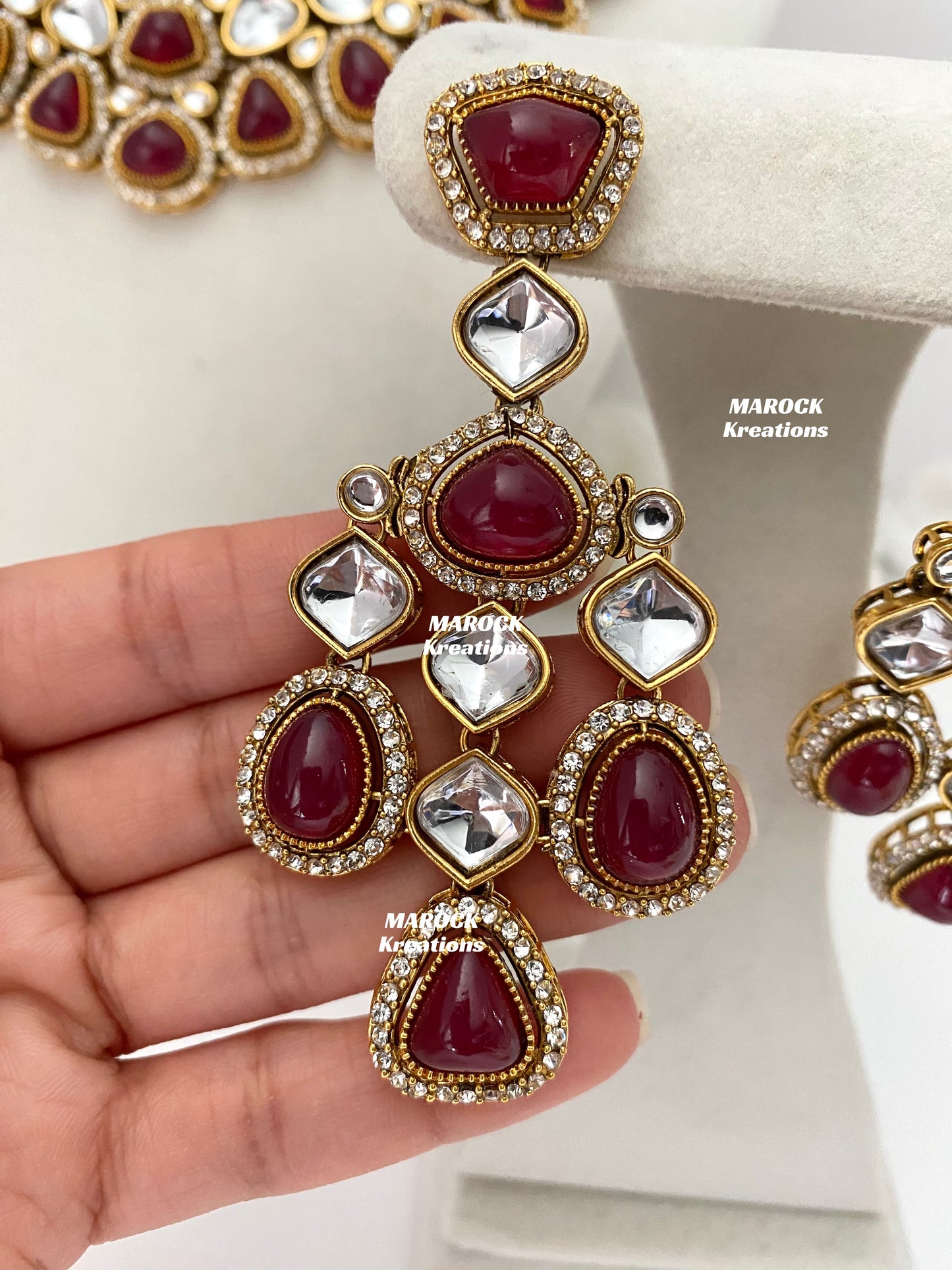Patriza Sabyasachi inspired Premium Quality Kundan Statement Necklace set